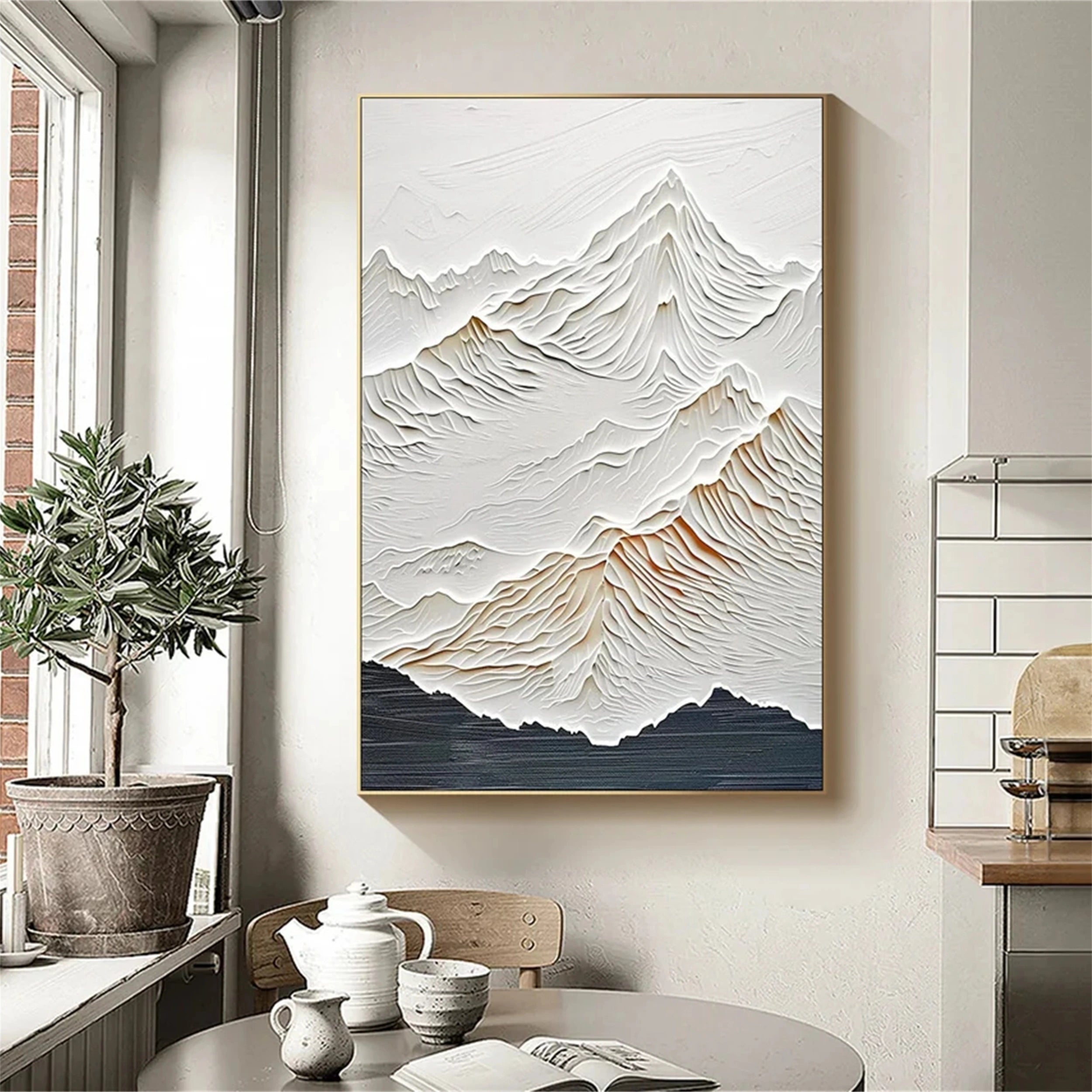 Plaster Art Minimalist Textured Painting #MM159