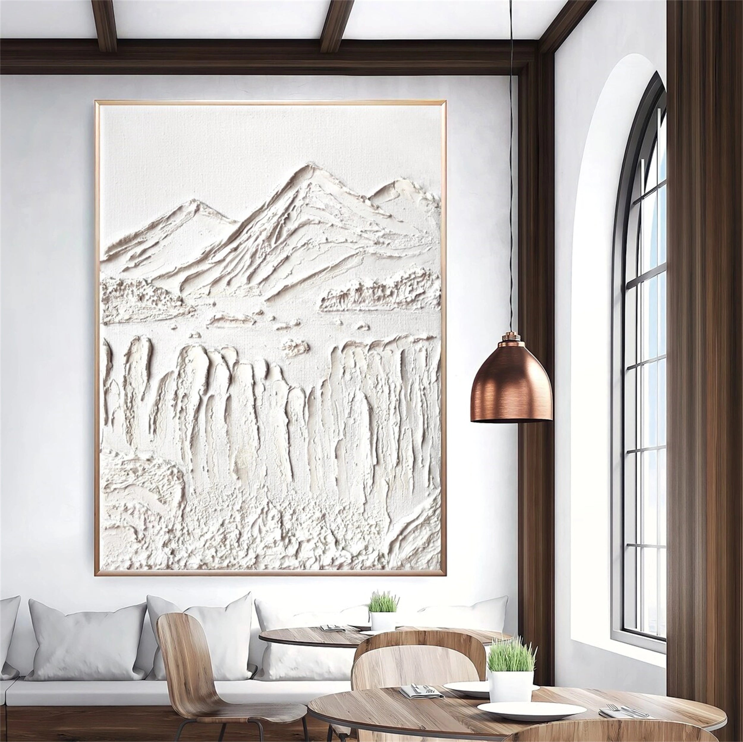 Plaster Art Minimalist Textured Painting #MM157
