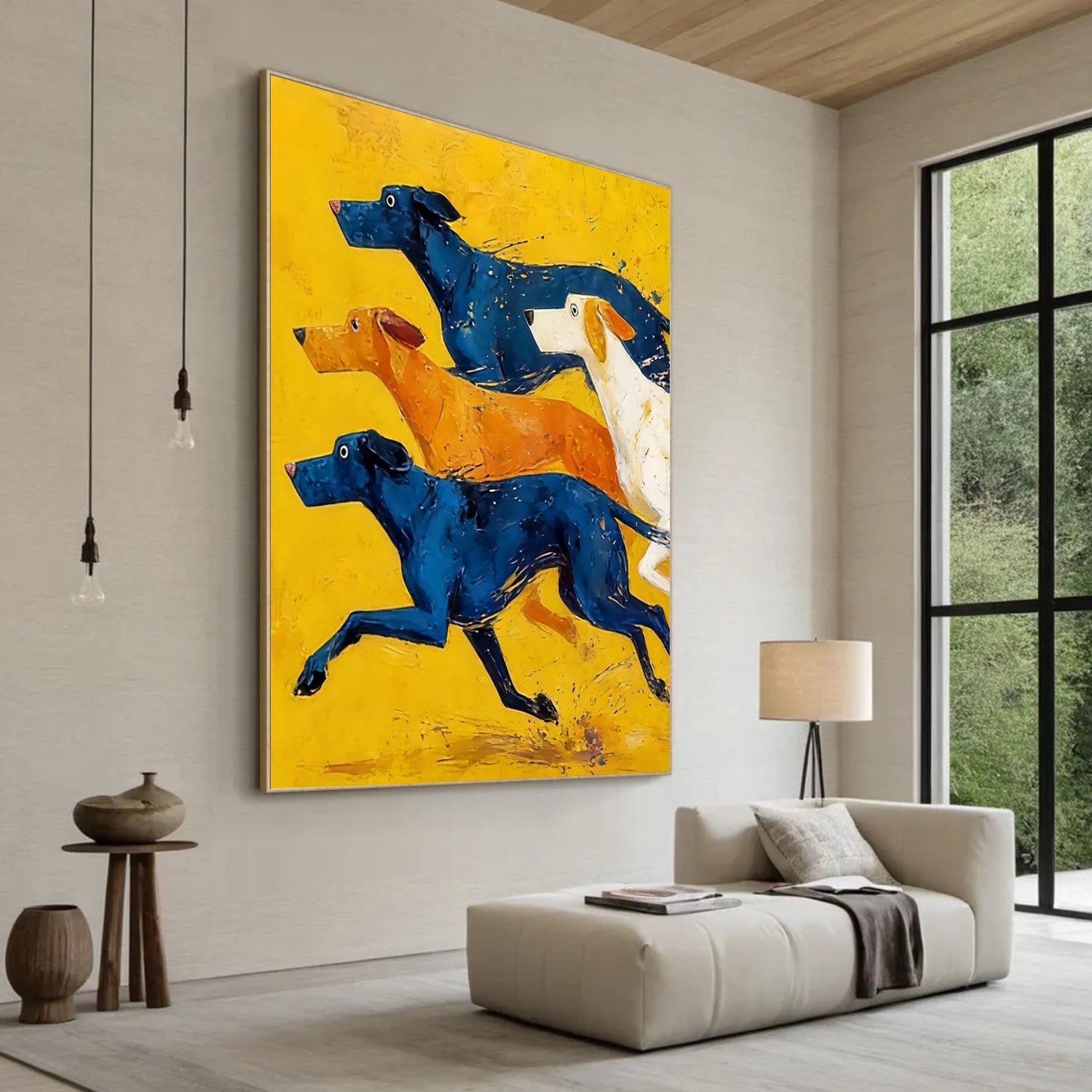 Colorful Abstract Animal Texture Canvas Art #AP232