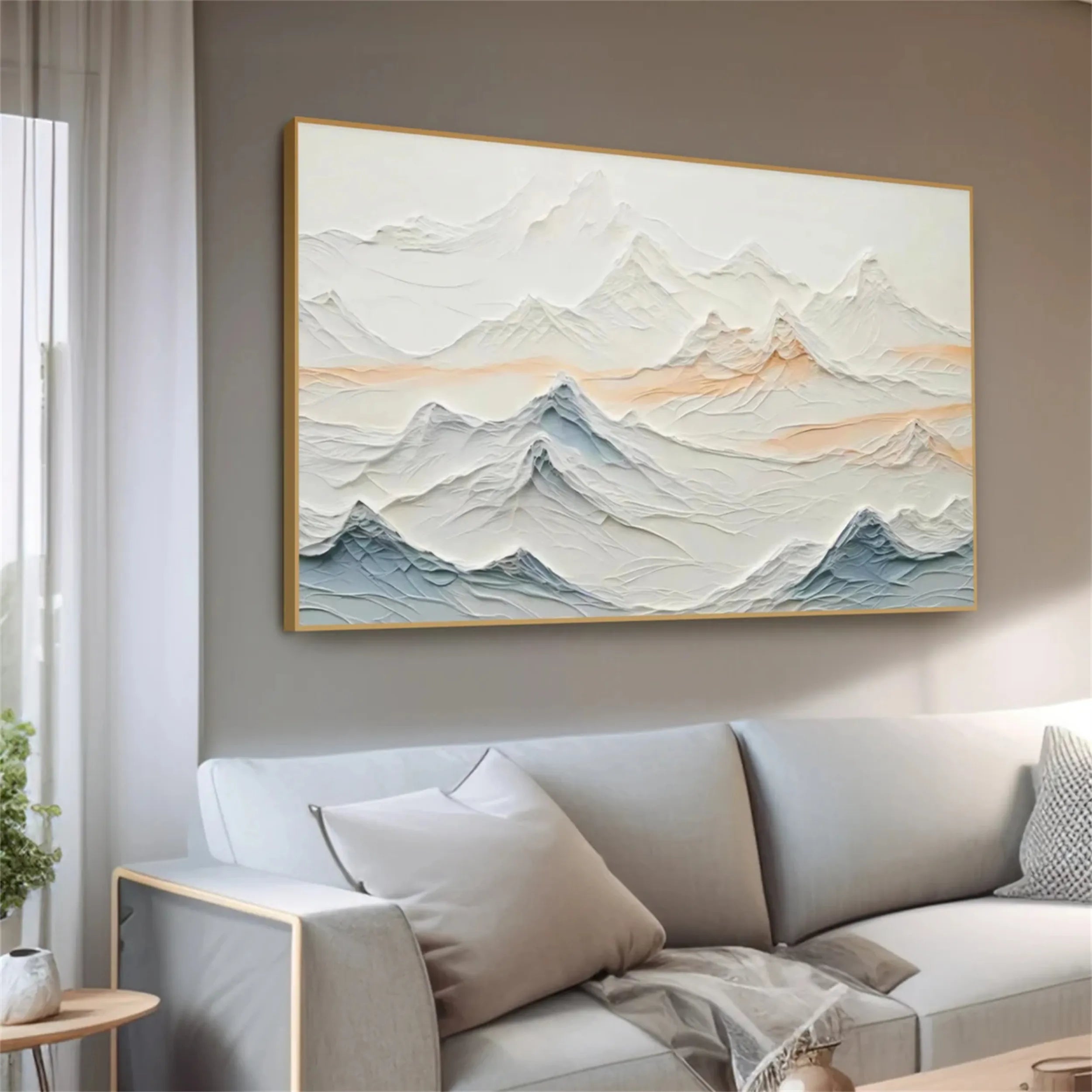 Plaster Art Minimalist Textured Painting #MM244