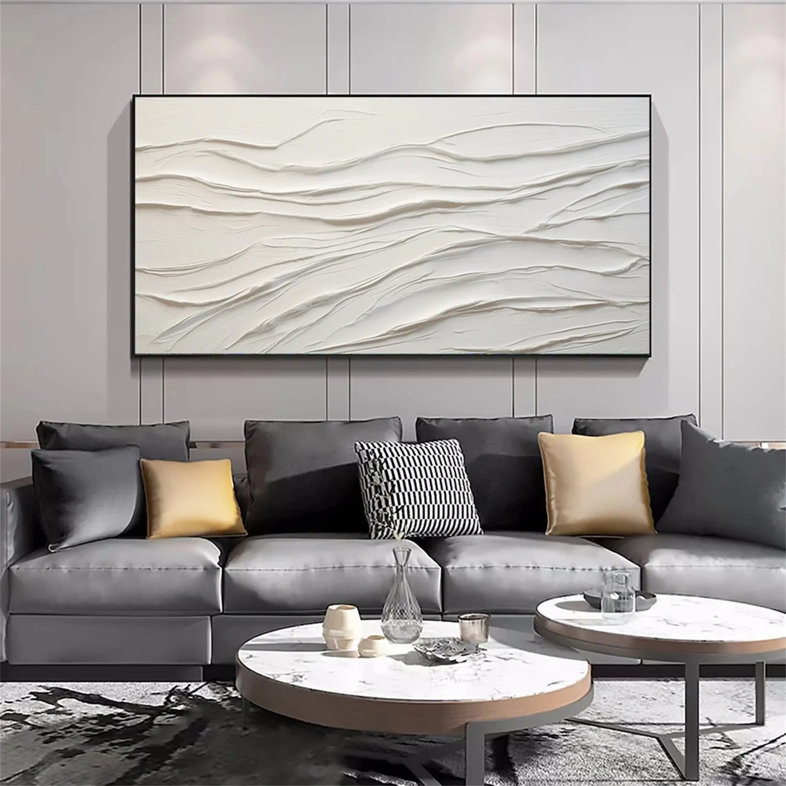 Plaster Art Minimalist Textured Painting #MM174