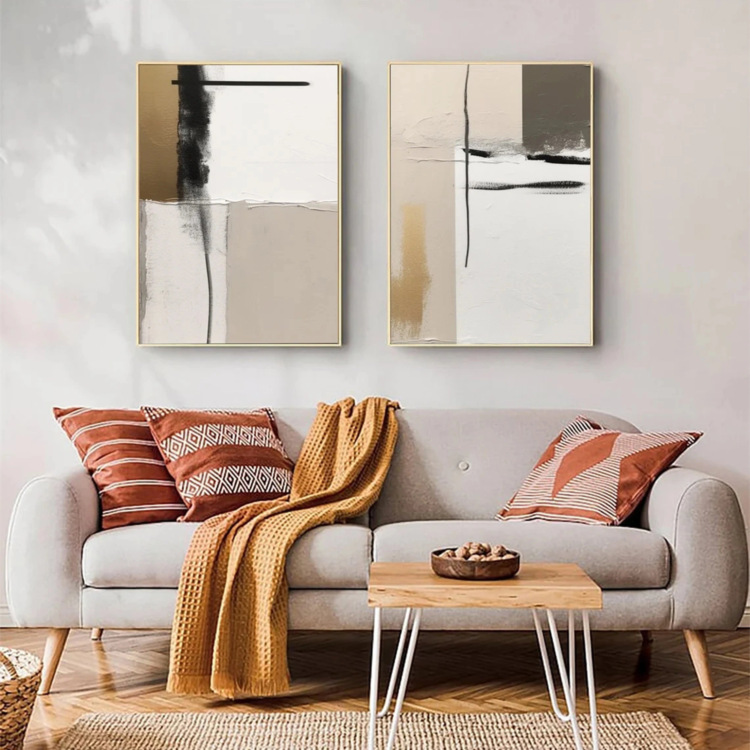 Abstract Painting Set of 2 #AB 093