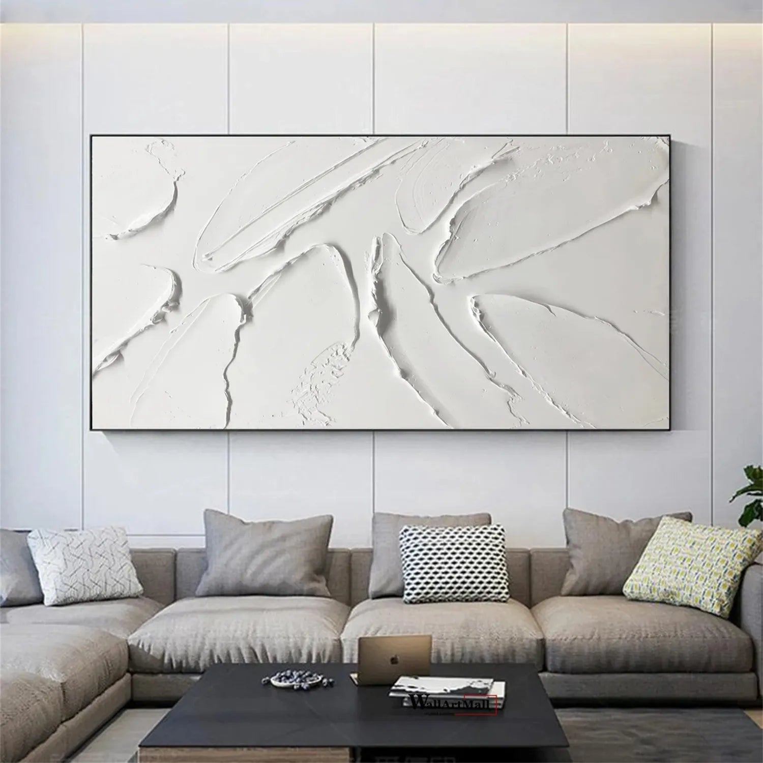 Plaster Art Minimalist Textured Painting #MM295