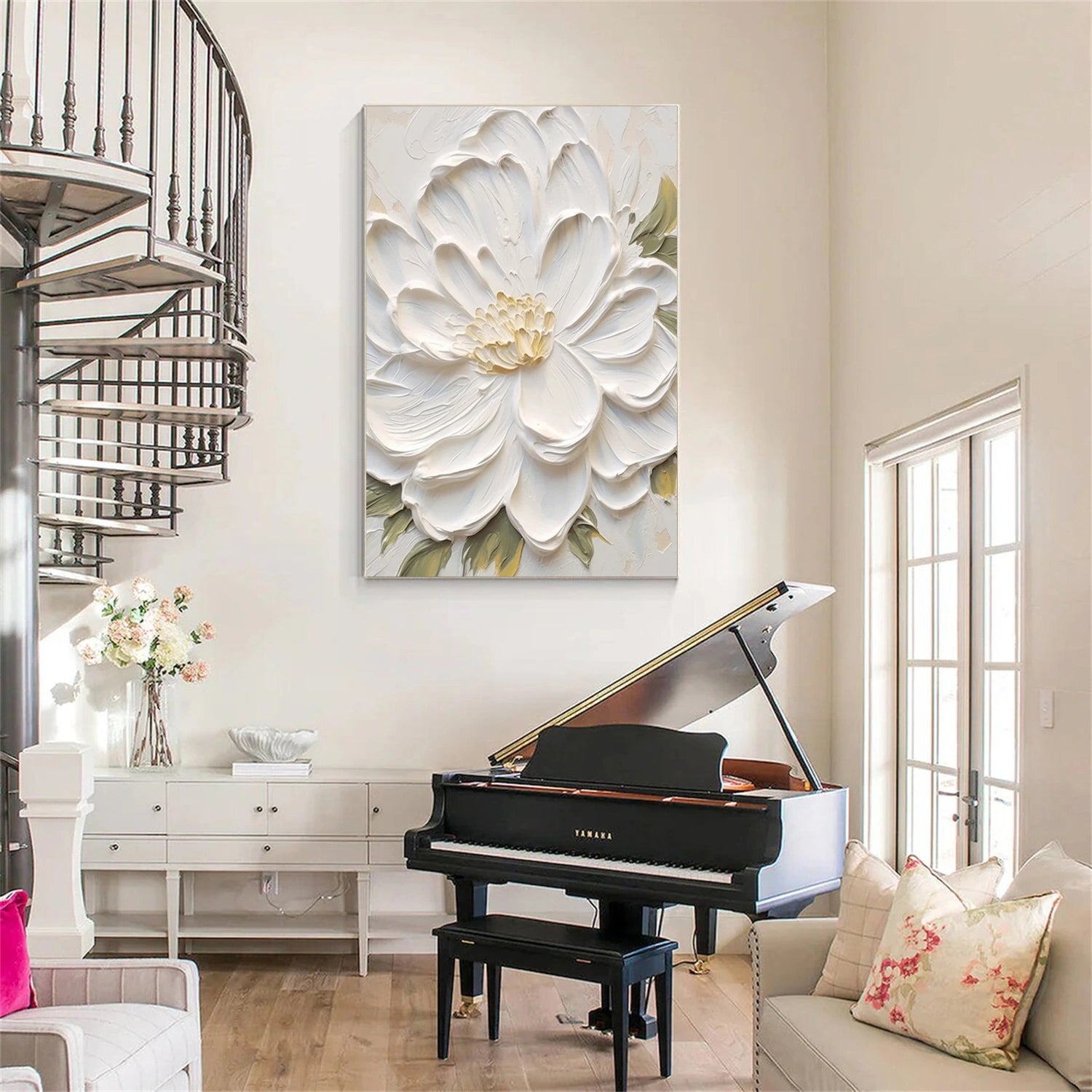 #CL-Custom Size Flower And Tree Painting #FT 190