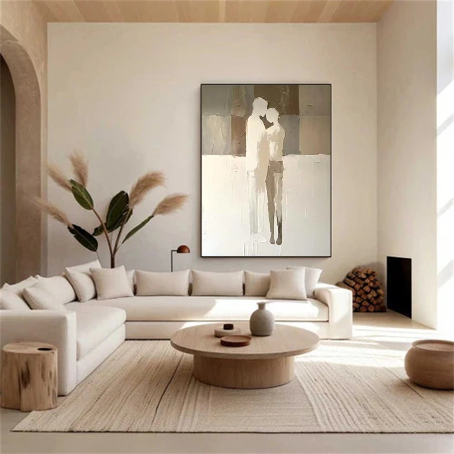 Contemporary Abstract Minimalist Textured Wall Art #CW050
