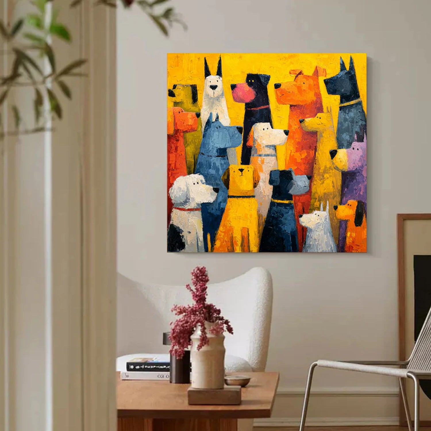 Colorful Abstract Animal Canvas Art #AP193