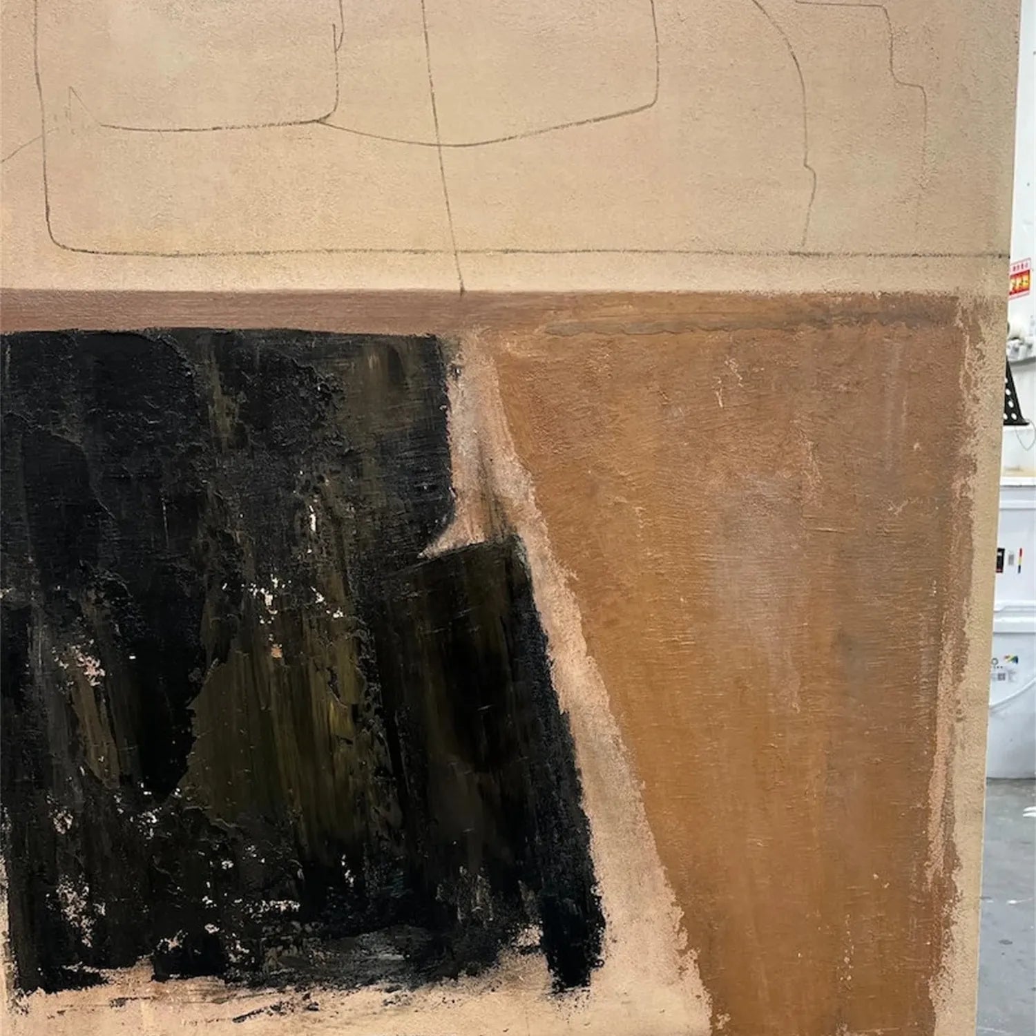 Frameless(Streched Only)Abstract Painting #AB 145