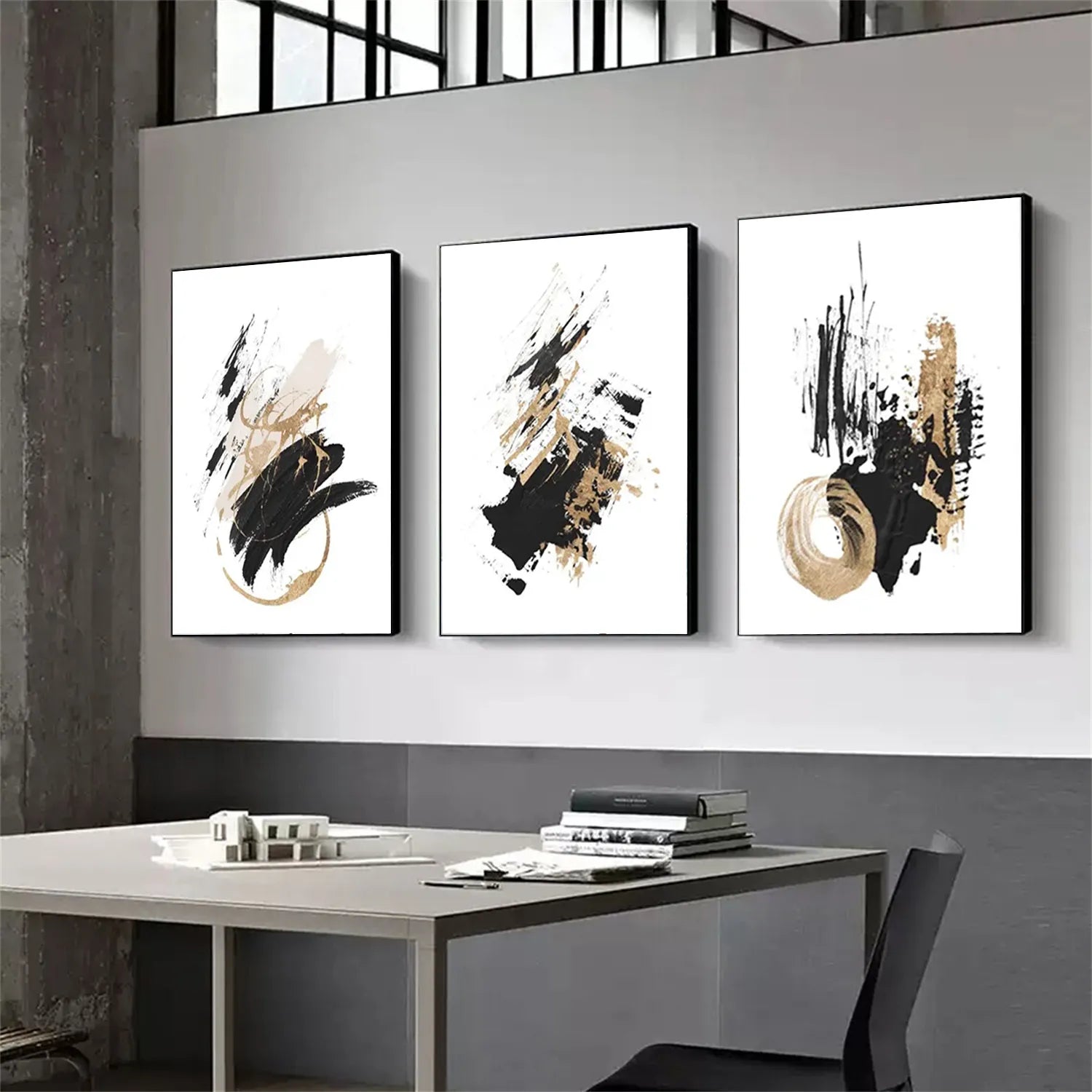 Minimalistic Balance Canvas Painting Set of 3 #MM293