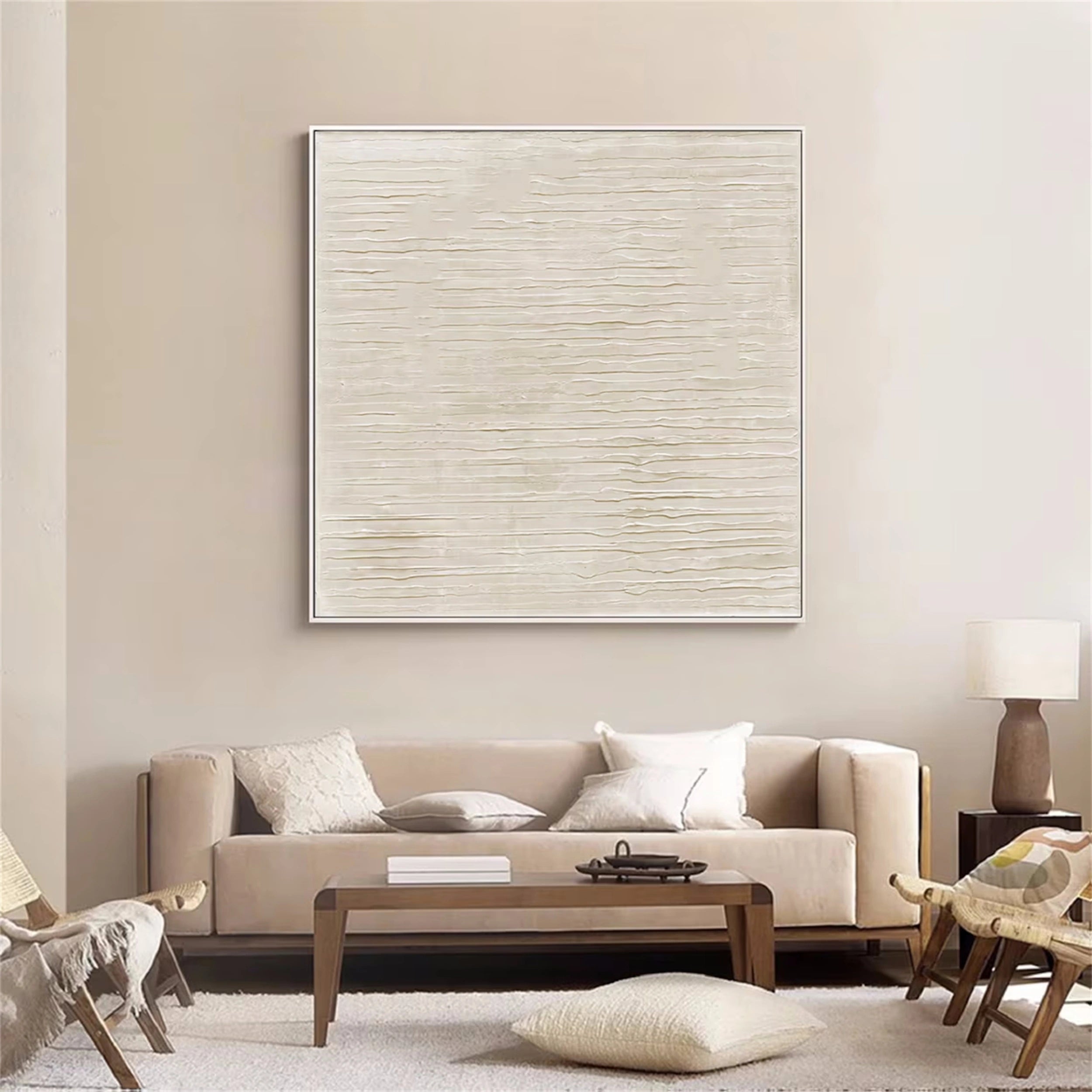 Beige & Brown Abstract #BB075