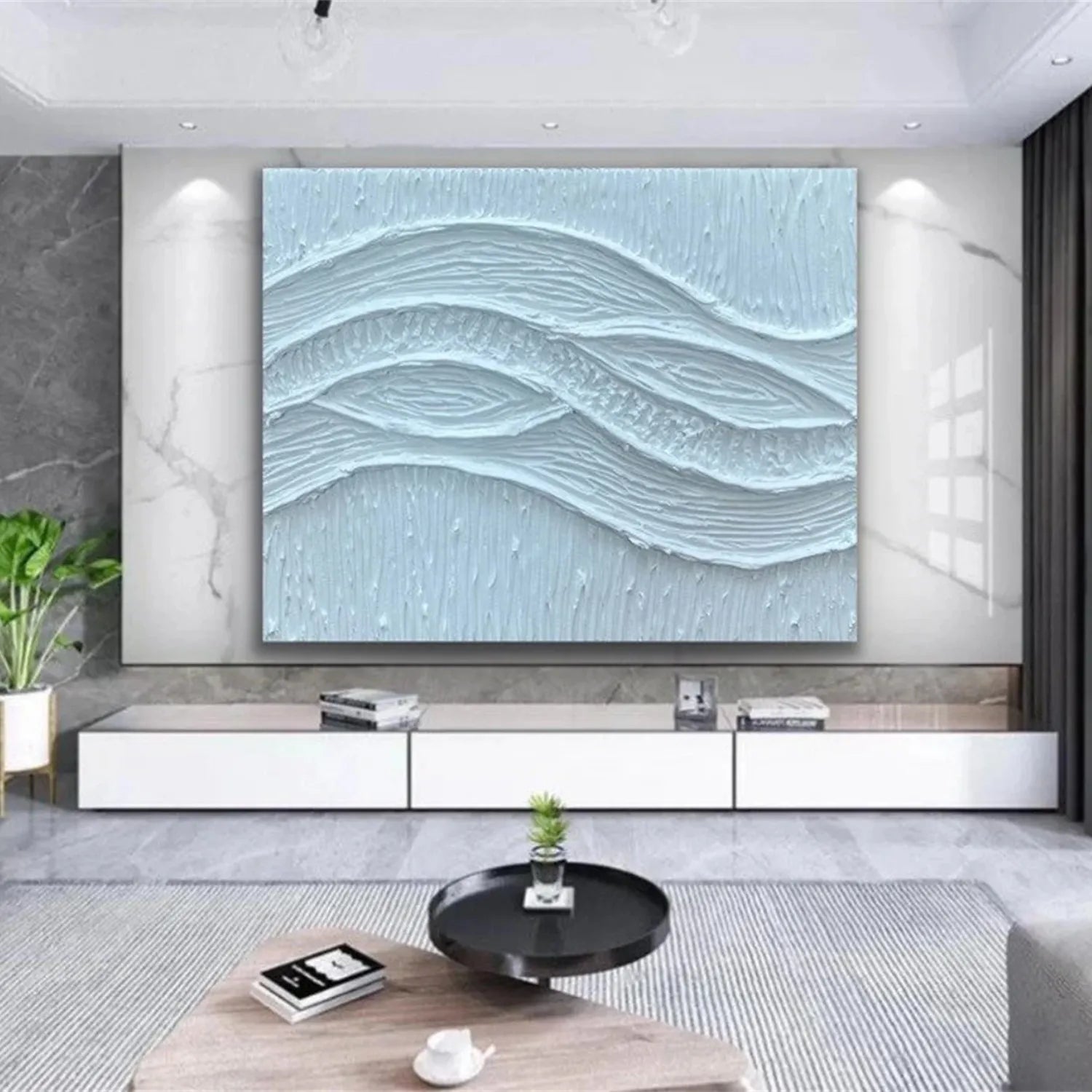 Plaster Art Minimalist Textured Painting #MM267