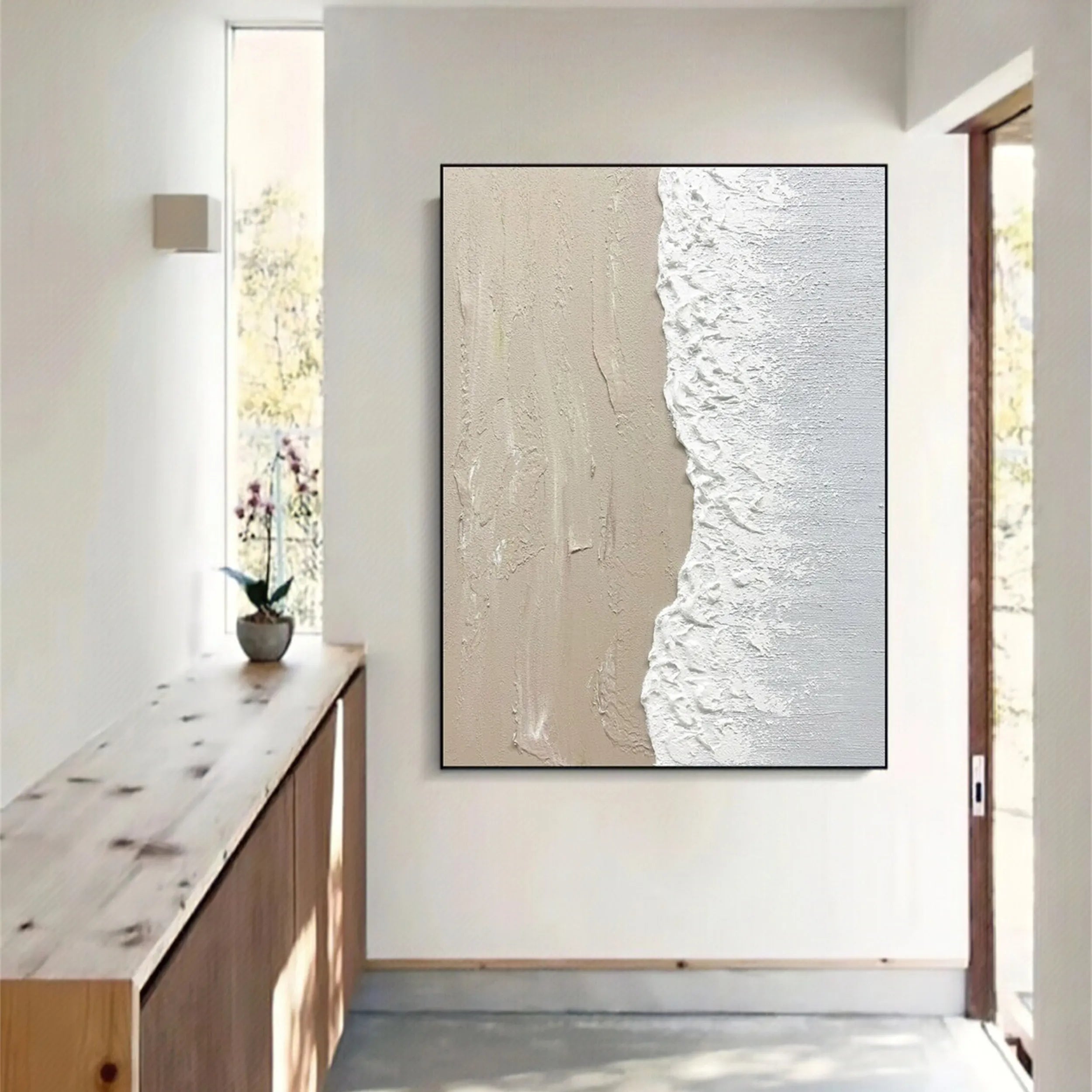 Plaster Art Minimalist Textured Painting #MM183
