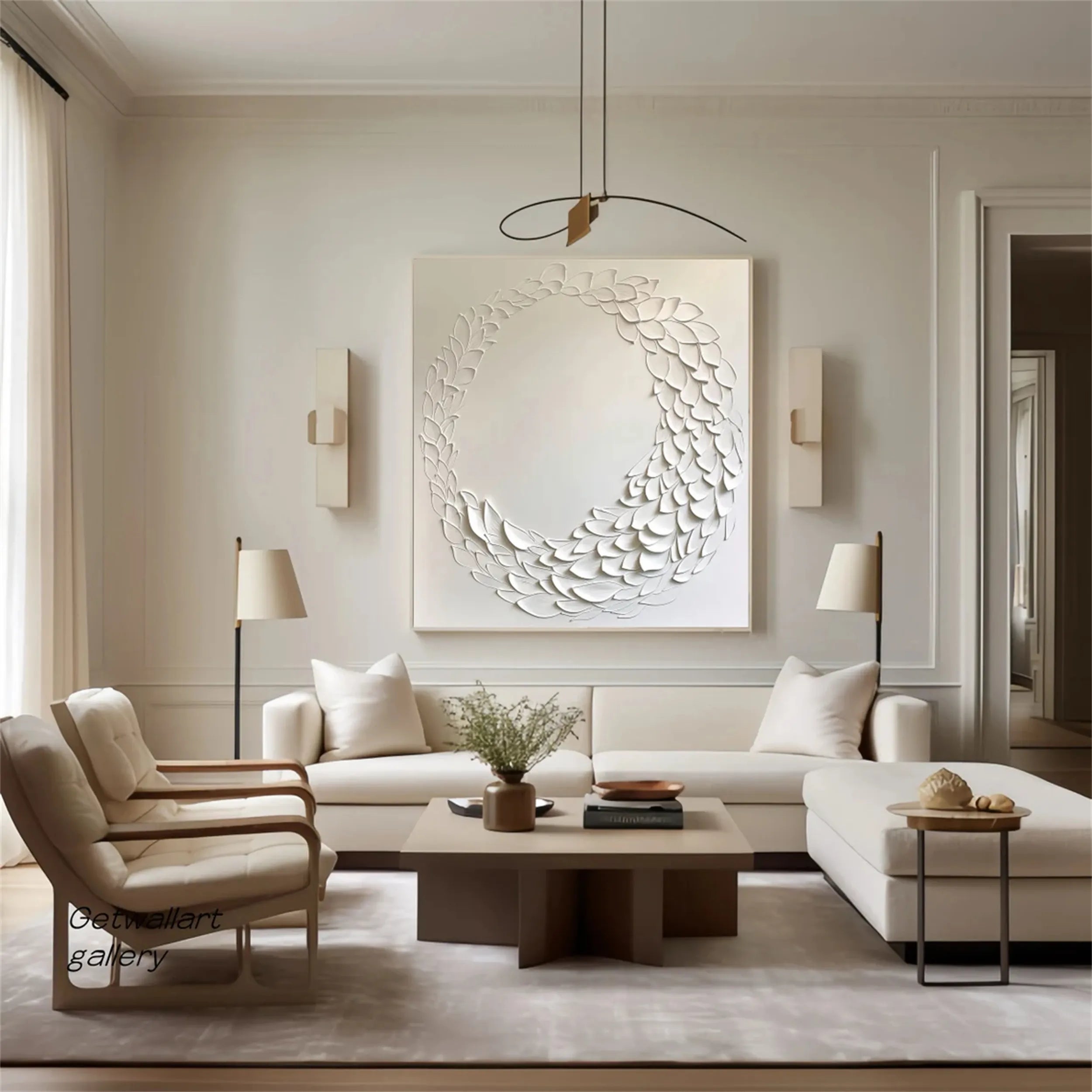 Plaster Art Minimalist Textured Painting #MM190