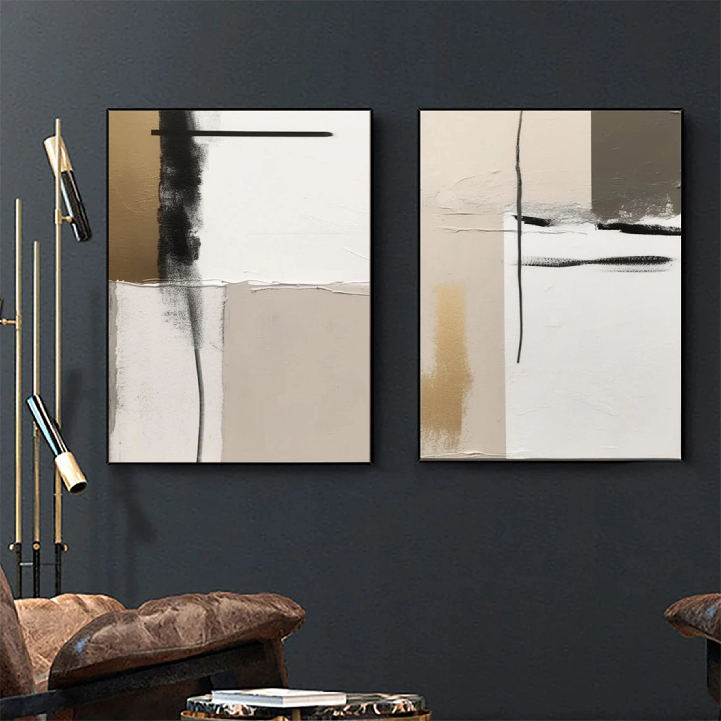 Abstract Painting Set of 2 #AB 093