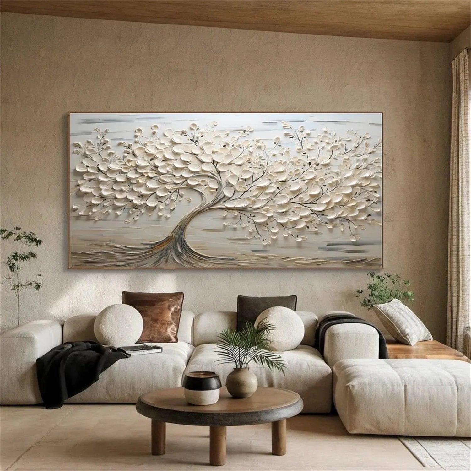 #CL-Custom Size Flower And Tree Painting #FT 121