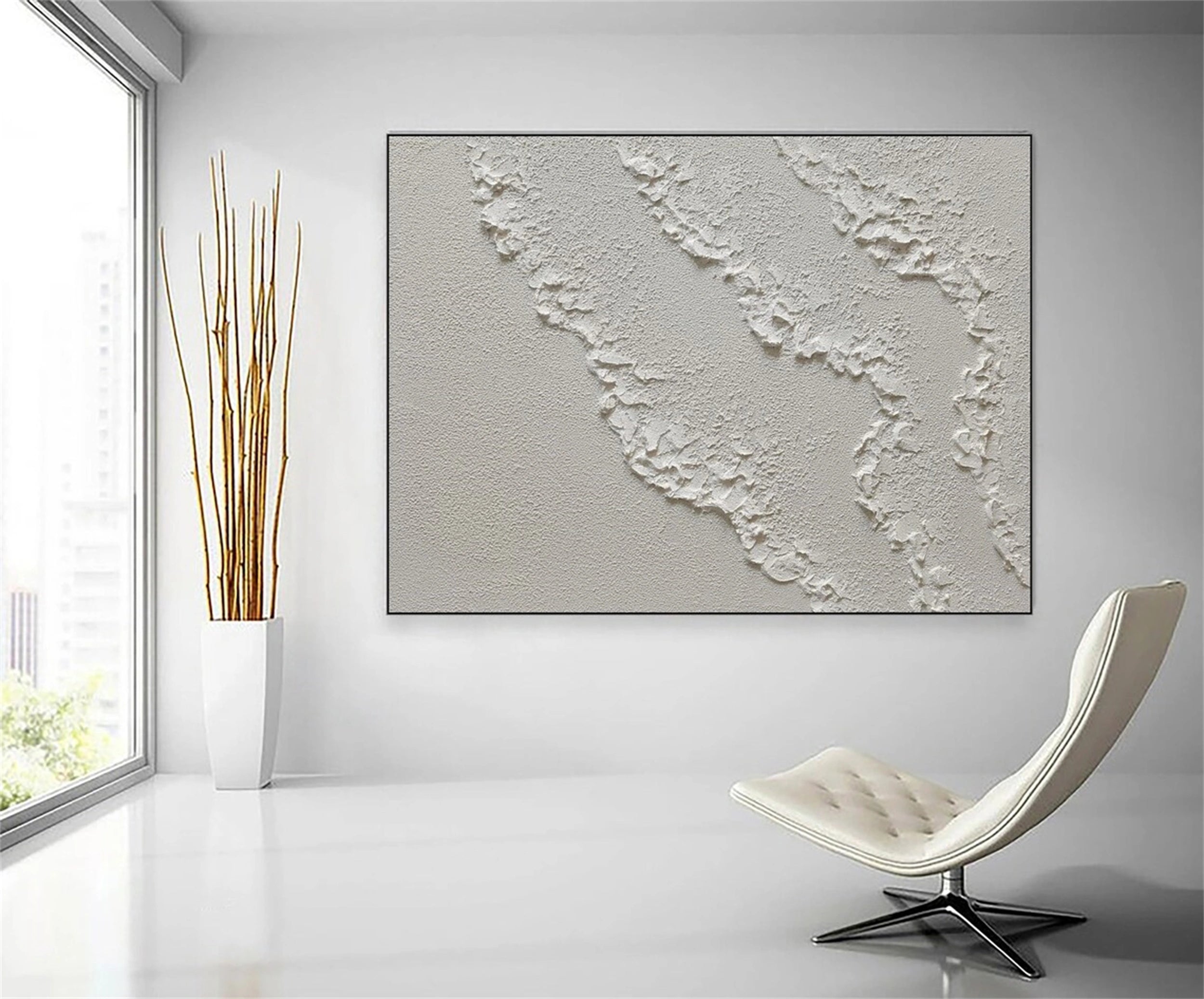 Plaster Art Minimalist Textured Painting #MM111