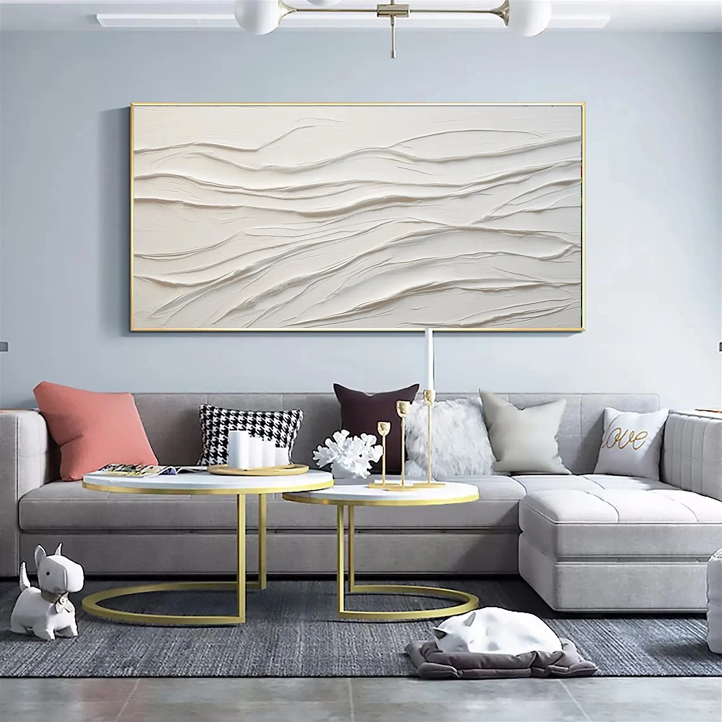 Plaster Art Minimalist Textured Painting #MM174