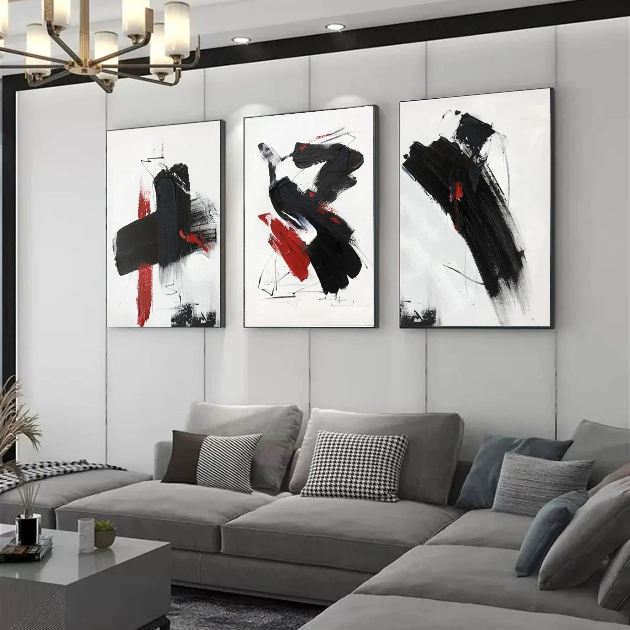 Minimalistic Balance Canvas Painting Set of 3 #MM287