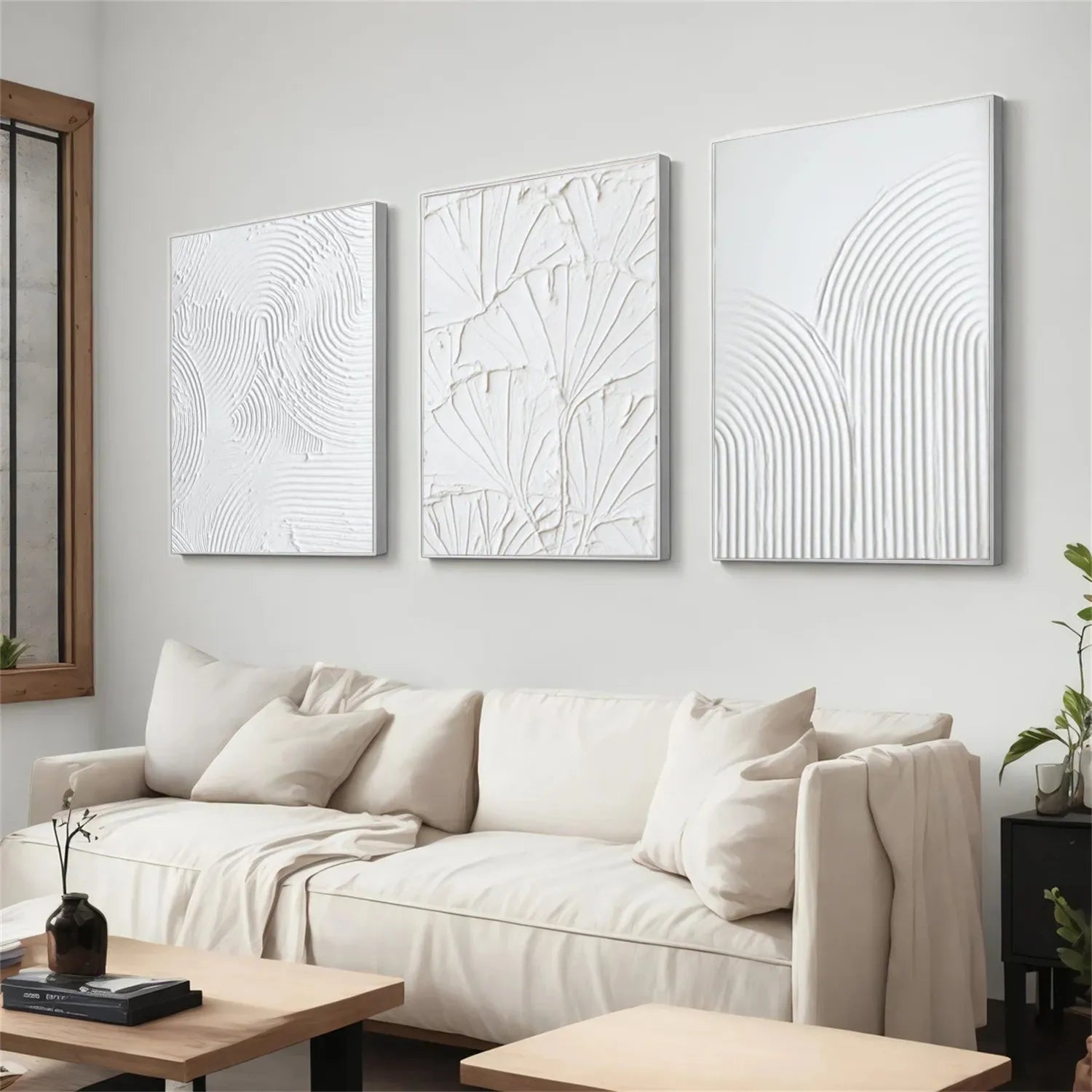 Minimalistic Balance Canvas Painting Set of 3 #MM294