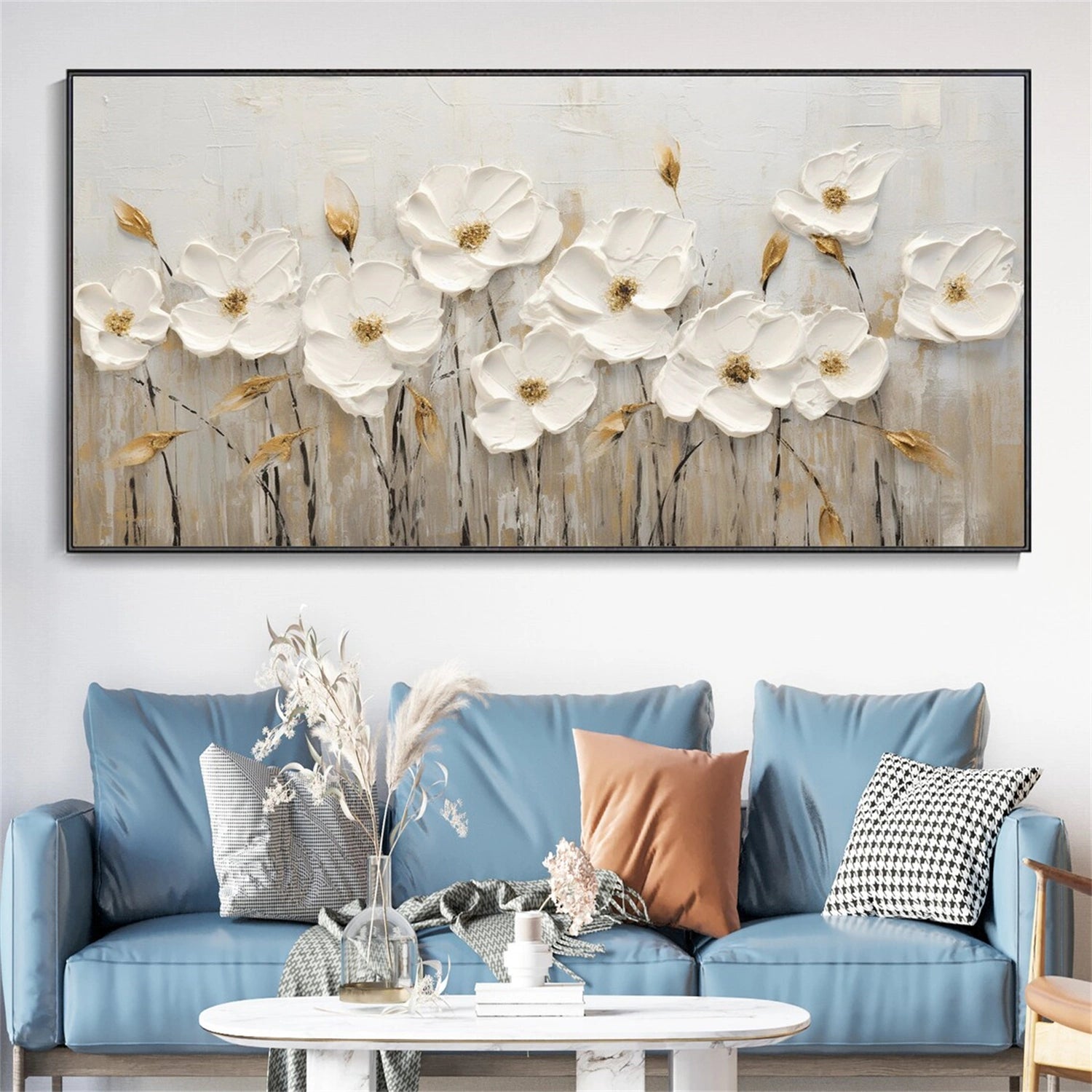 Custom Size Order Flower And Tree Painting #FT 109