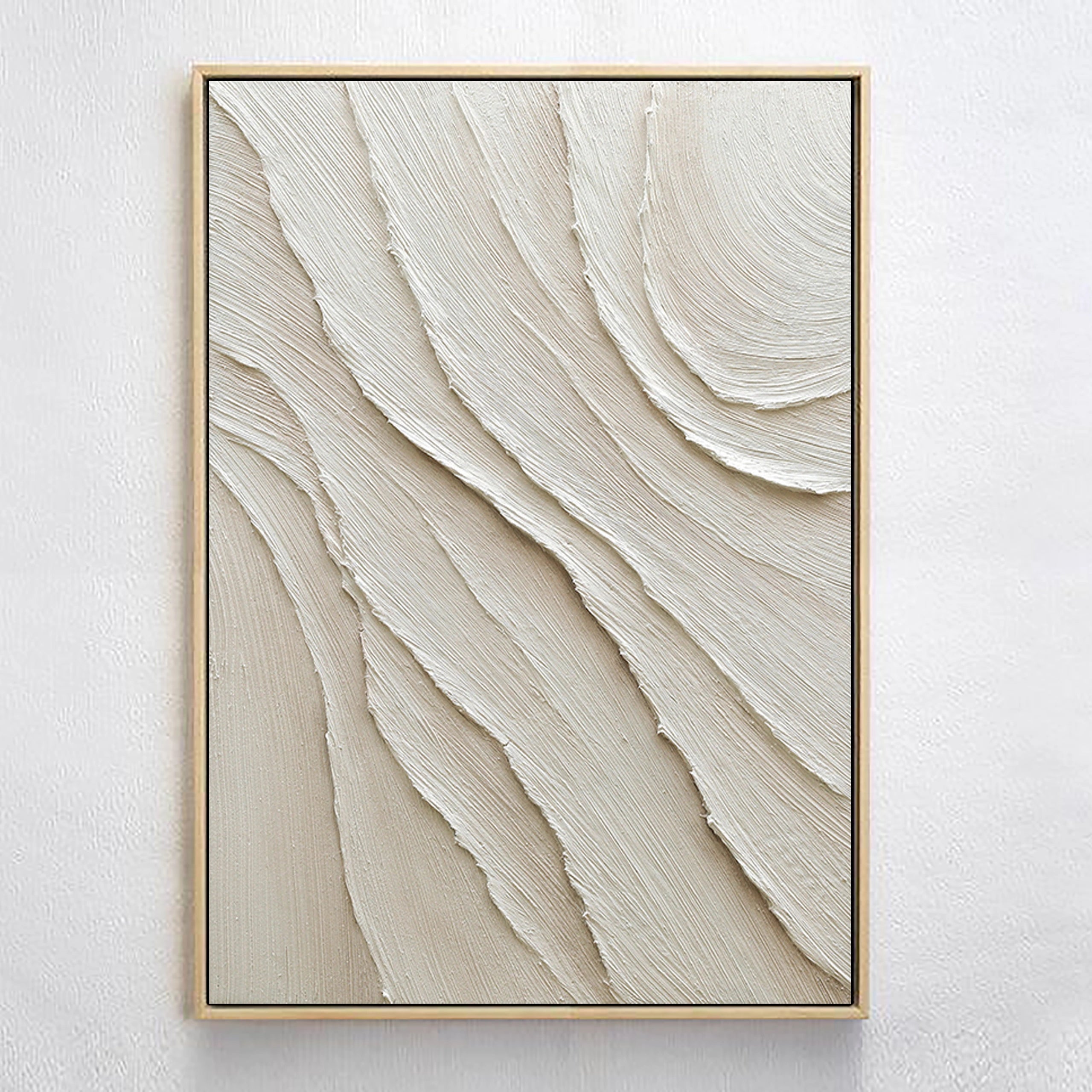 Beige Minimalist Textured Wall Art #MM032
