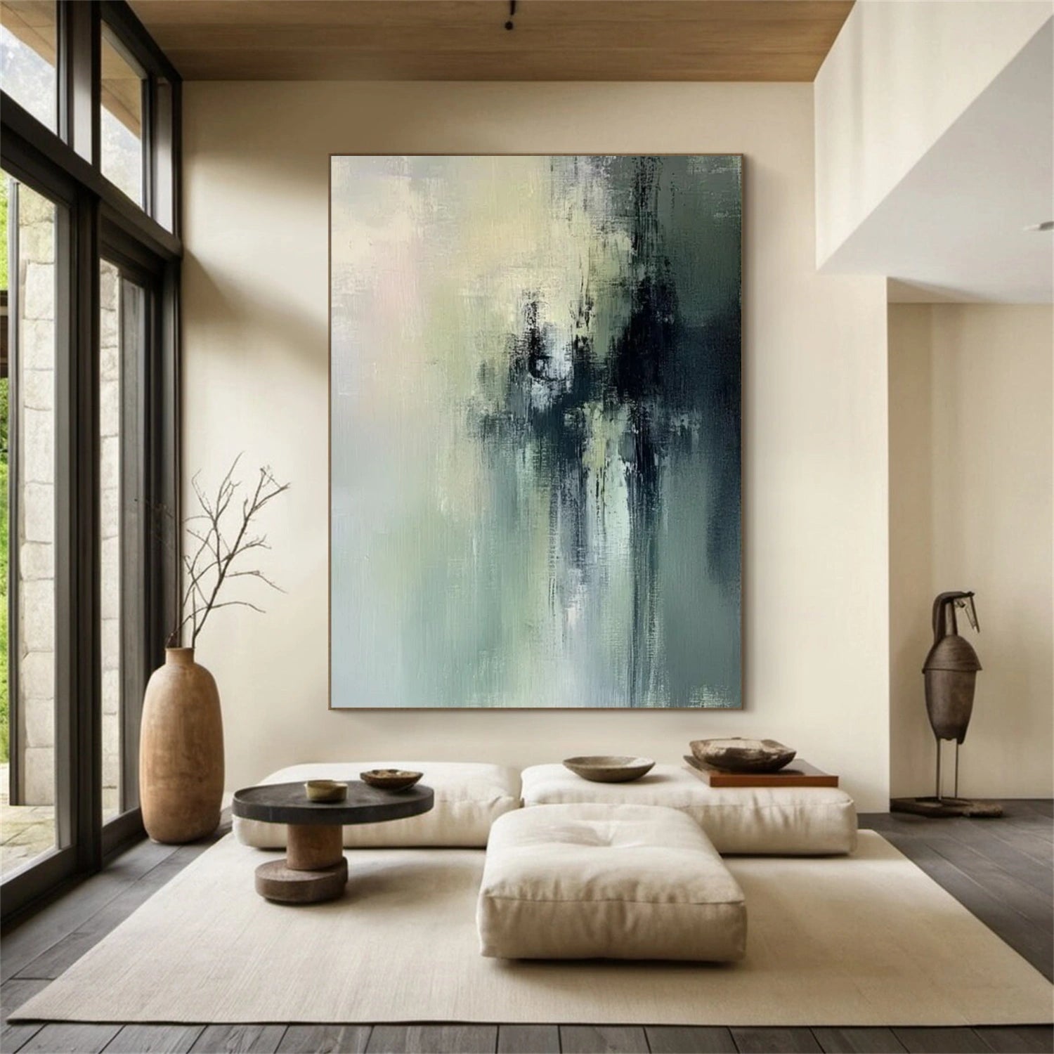 Blue & Green Abstract #BG115