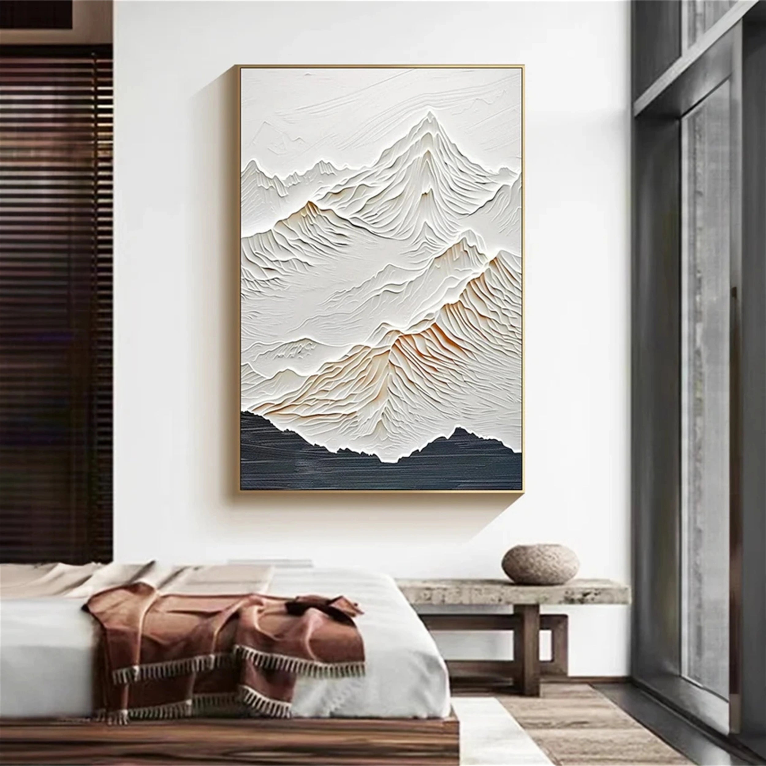 Plaster Art Minimalist Textured Painting #MM159