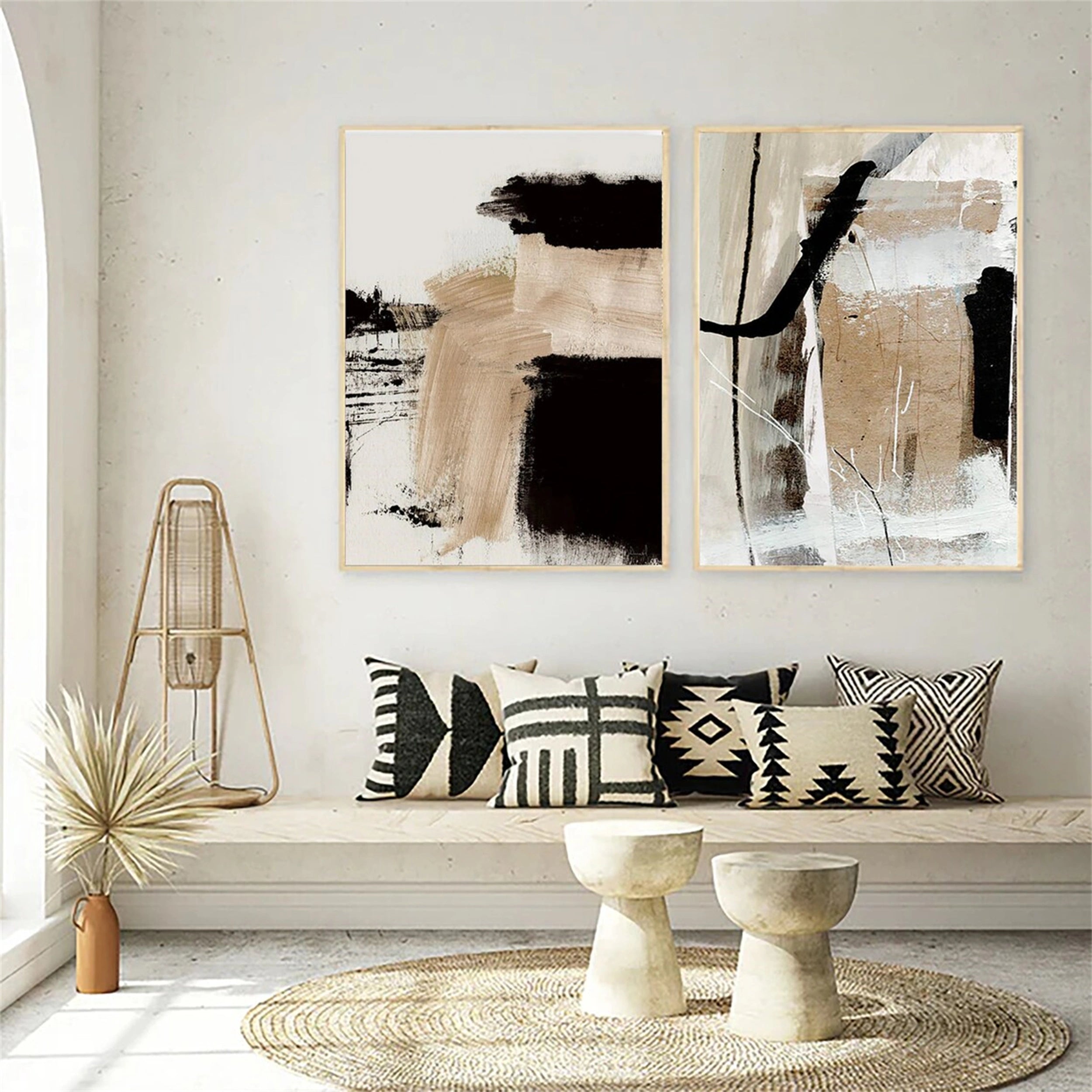 Abstract Painting Set of 2 #AB 098