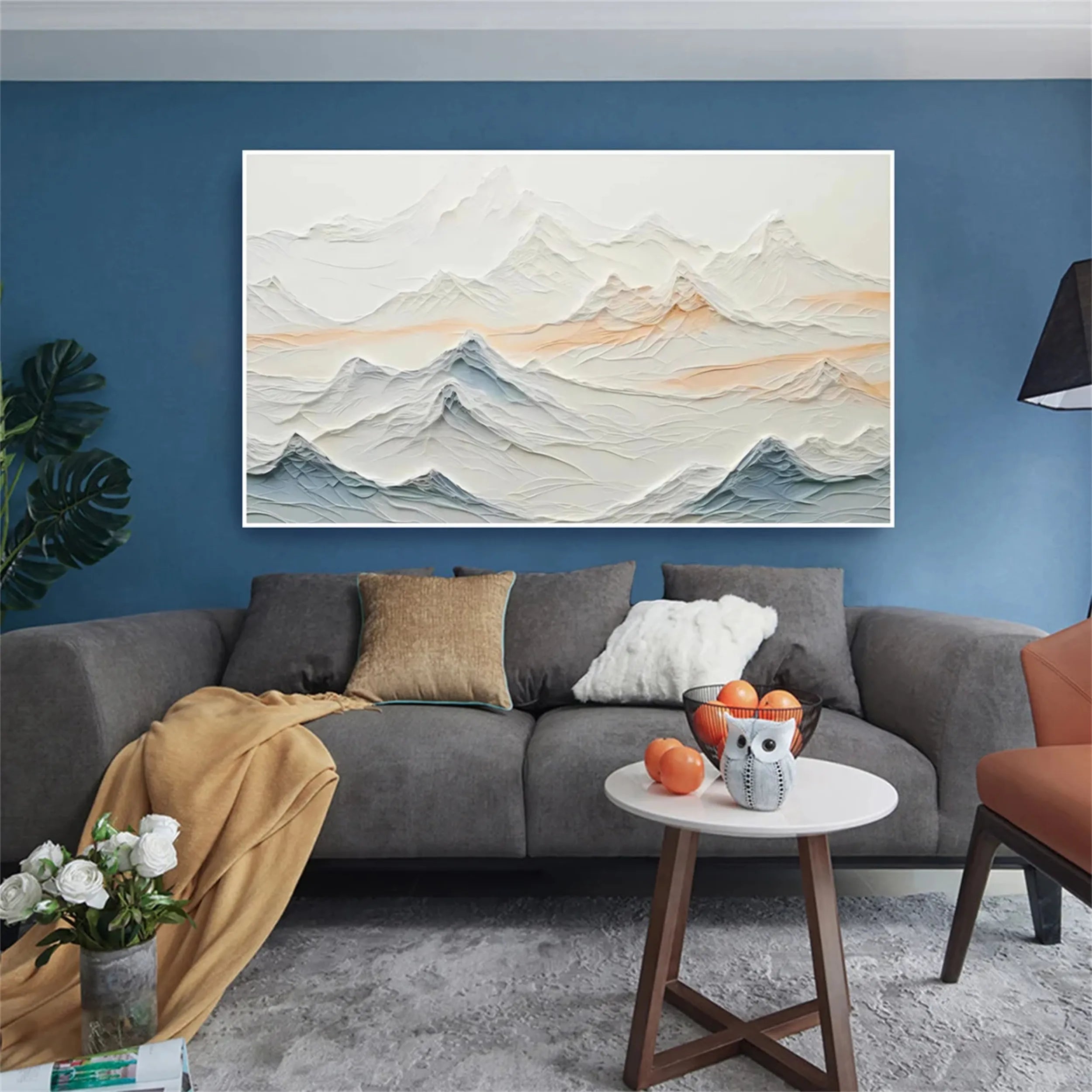 Plaster Art Minimalist Textured Painting #MM244