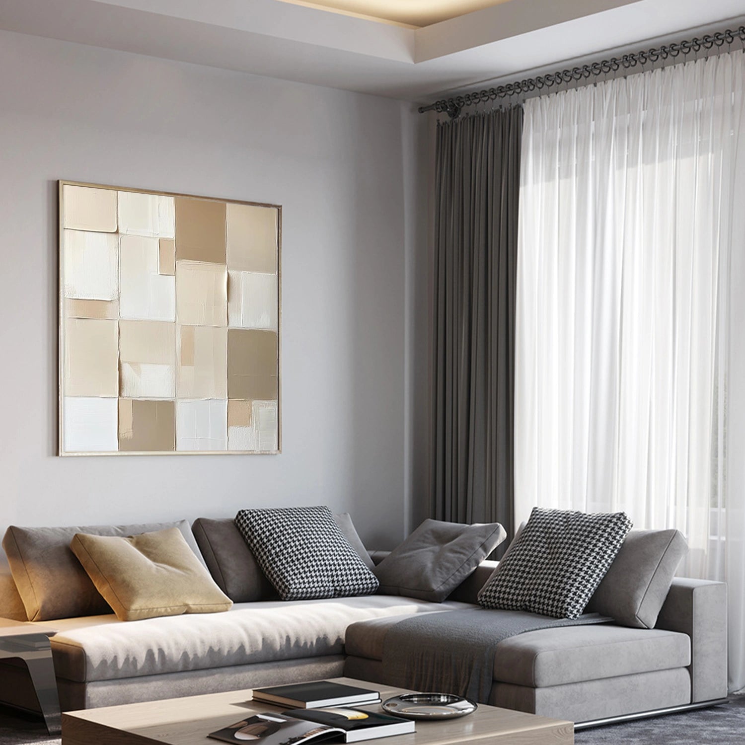 Minimalist Texture Canvas # MM373