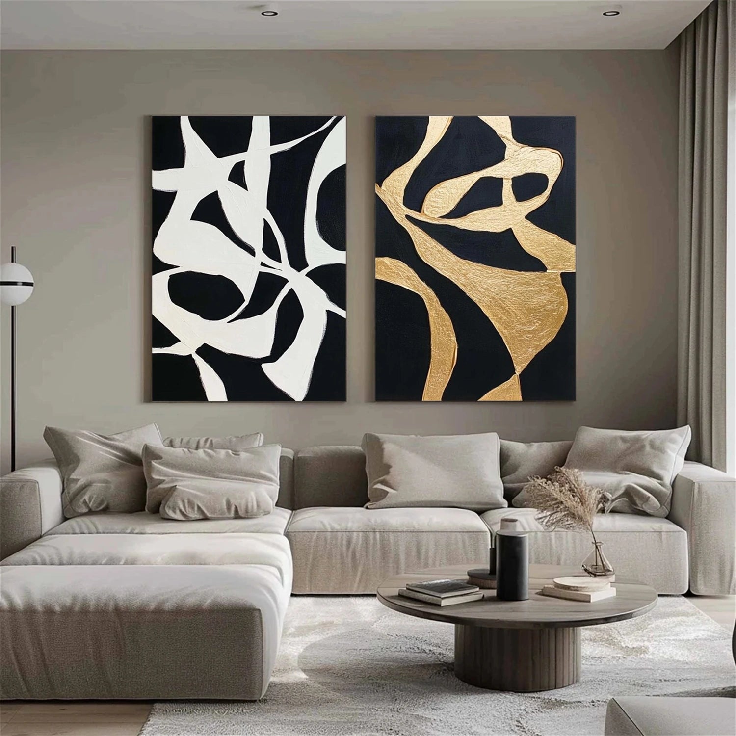 Minimalist Canvas Art Set of 2 #MM355