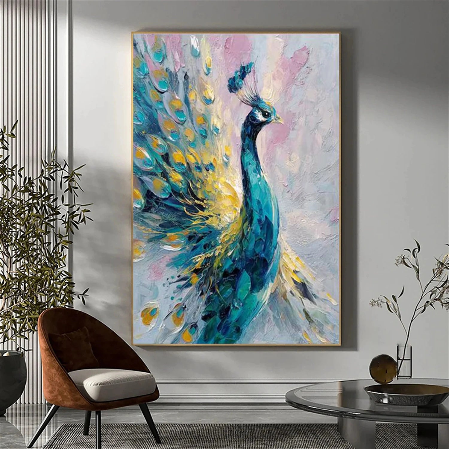 Colorful Abstract Texture Animal Canvas Art #AP202
