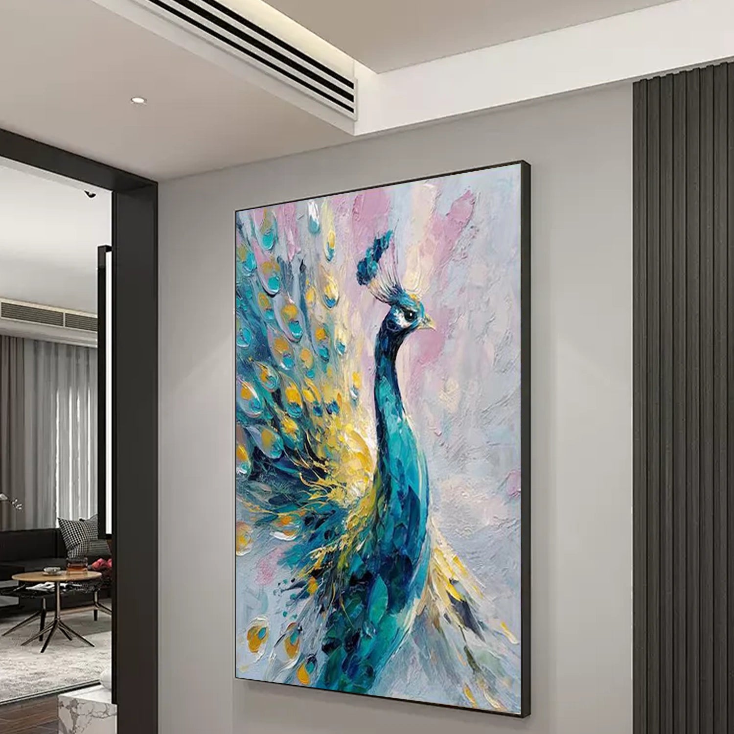 Colorful Abstract Texture Animal Canvas Art #AP202