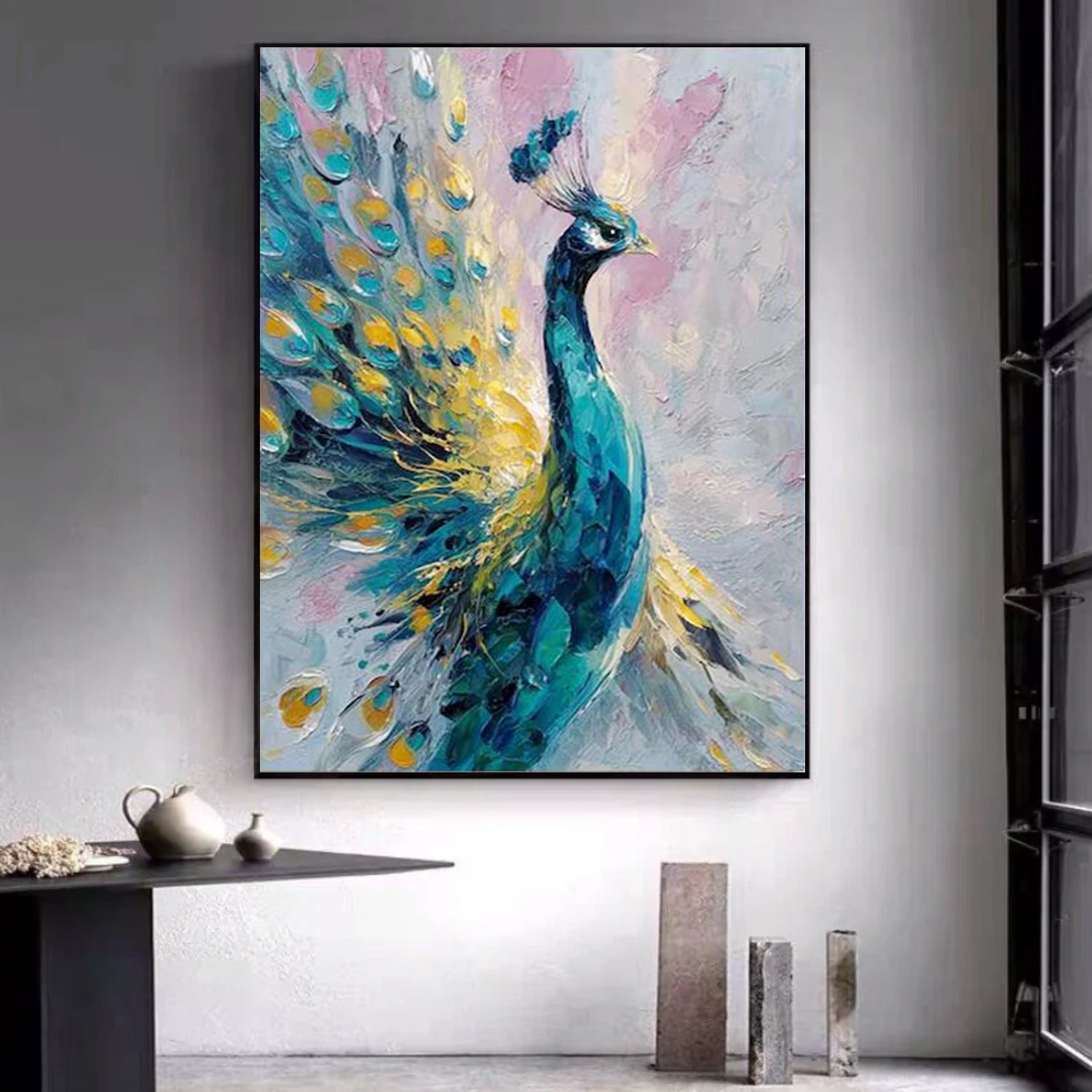 Colorful Abstract Texture Animal Canvas Art #AP202