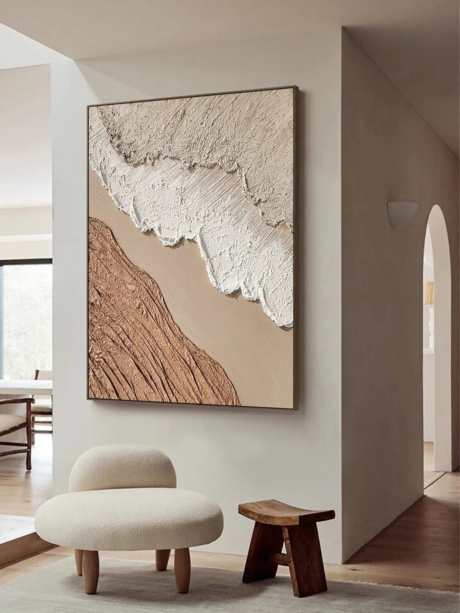 Beige & Brown Abstract #BB141