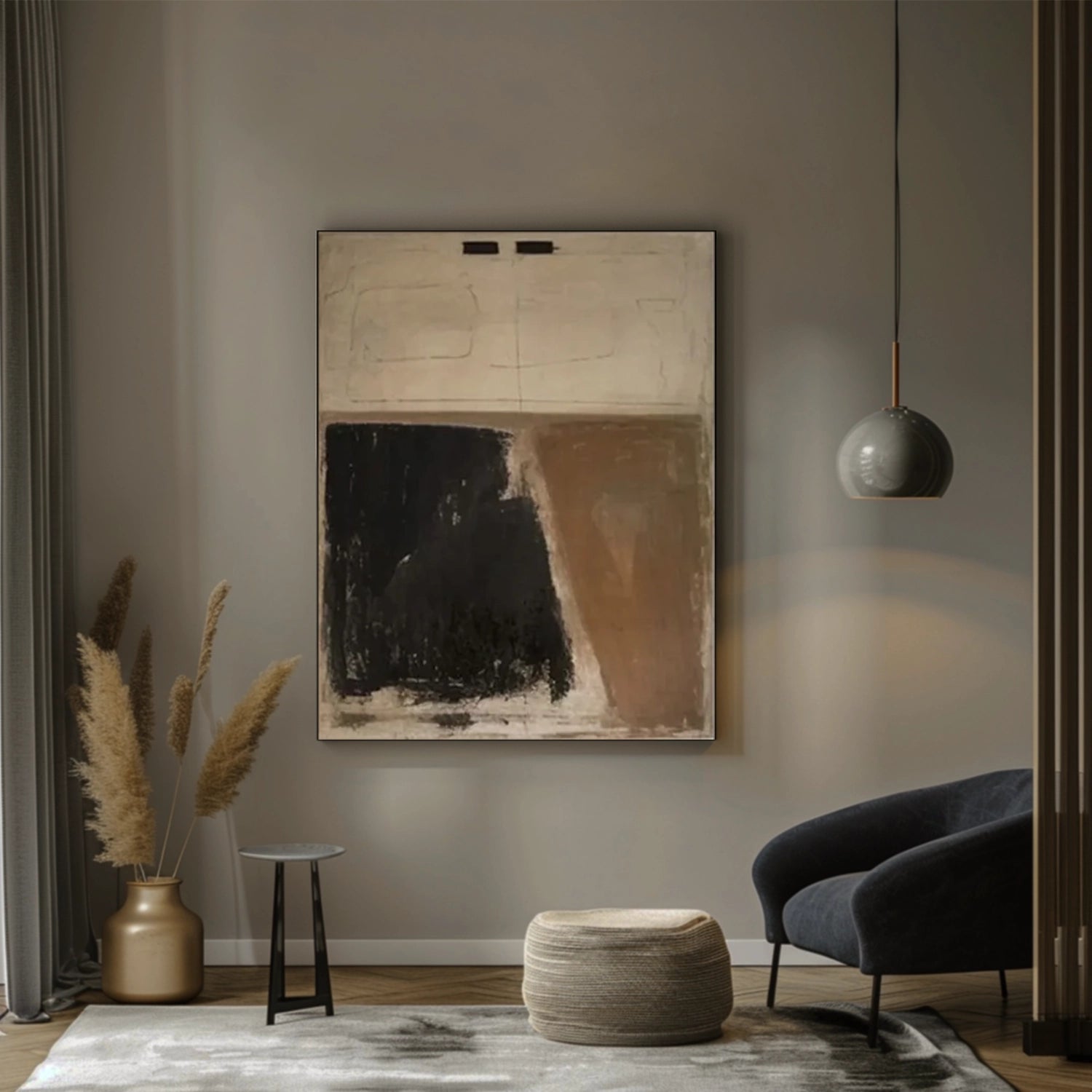 Frameless(Streched Only)Abstract Painting #AB 145