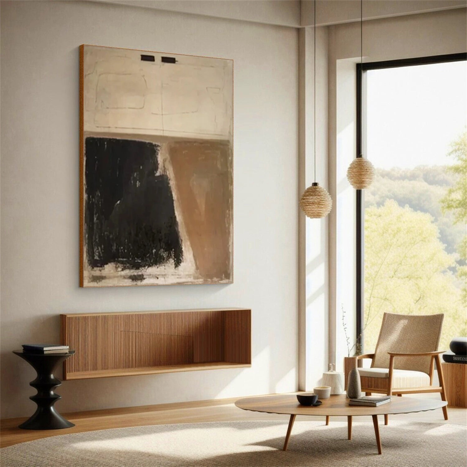 Frameless(Streched Only)Abstract Painting #AB 145