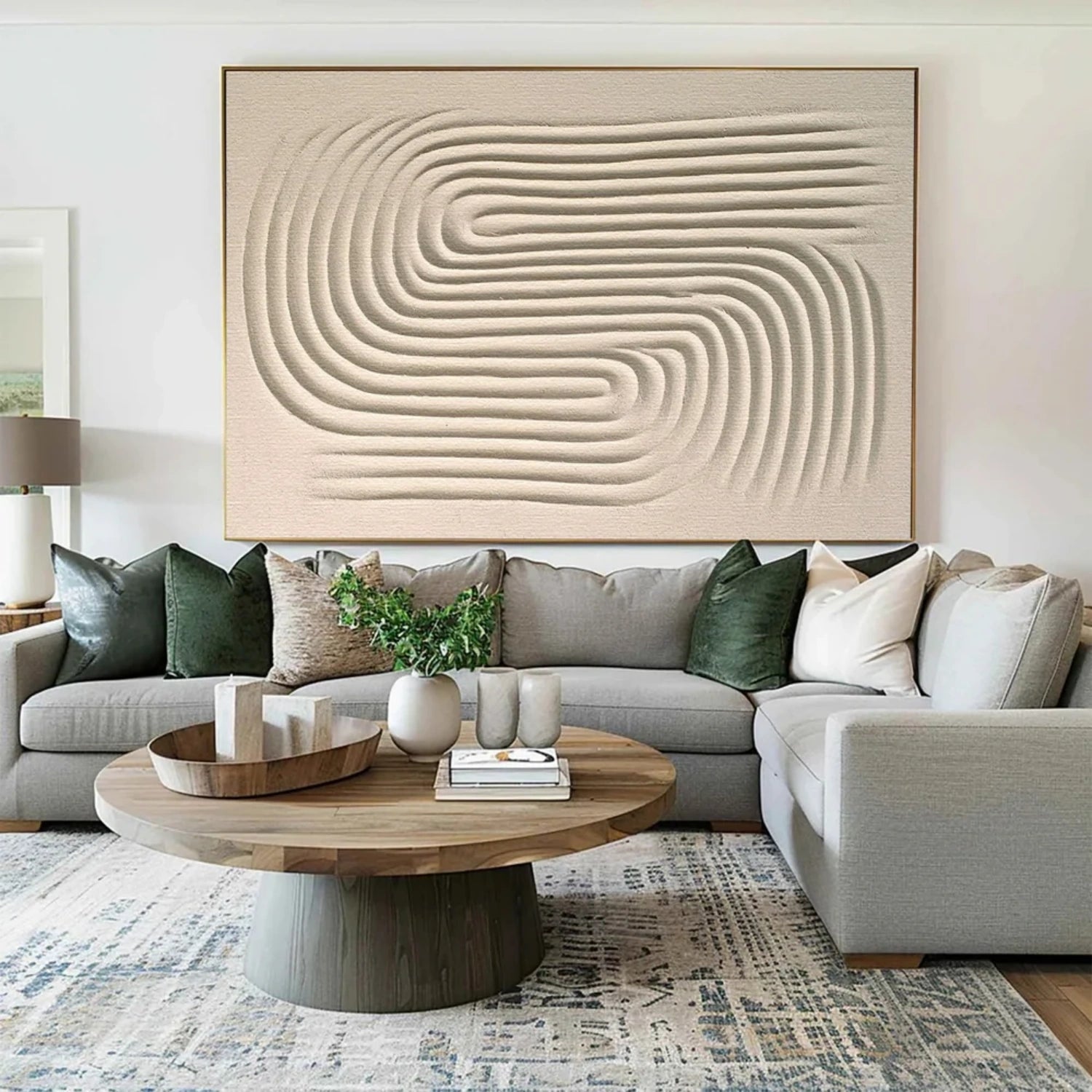 Beige & Brown Abstract #BB157