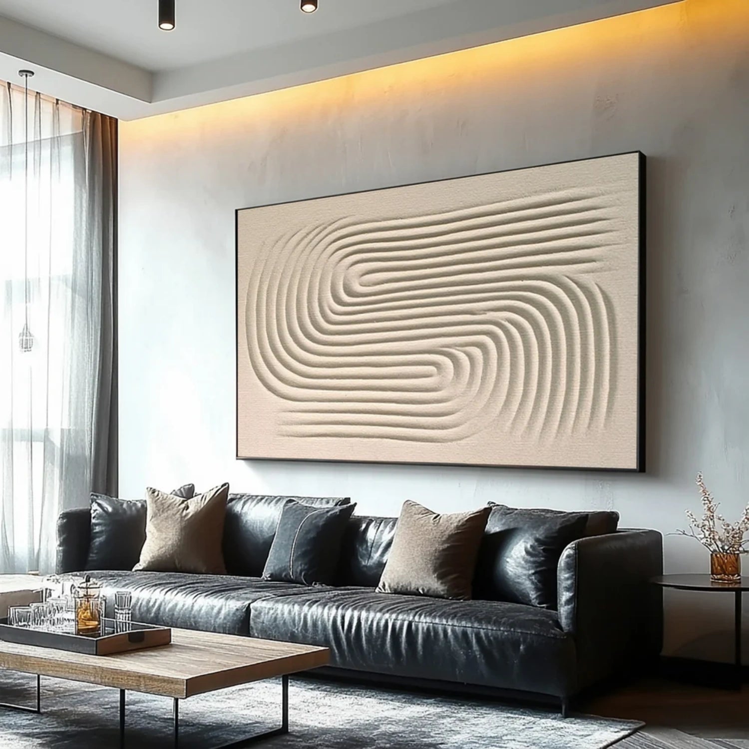 Beige & Brown Abstract #BB157