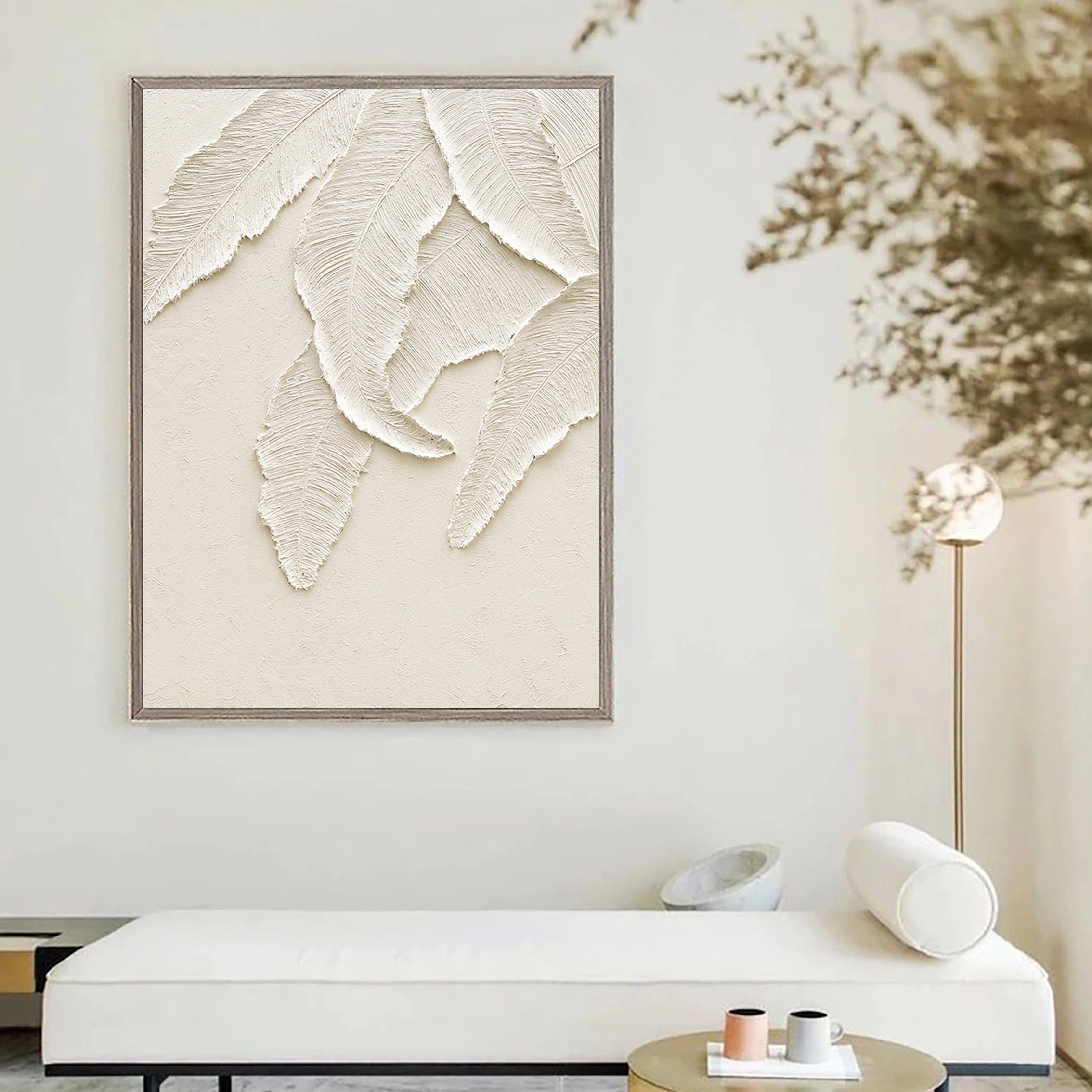 Beige Minimalist Textured Wall Art #MM037