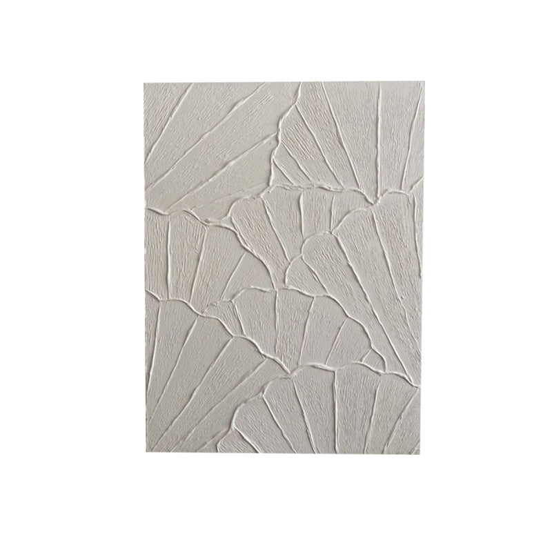White Minimalist Textured Painting Canvas #MM075