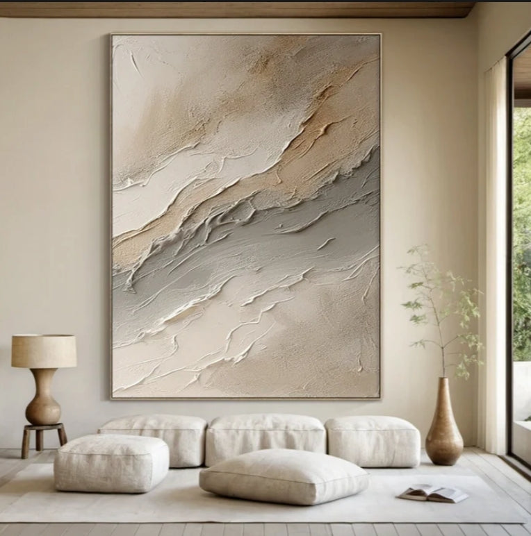Custom Square Wabi Sabi Painting