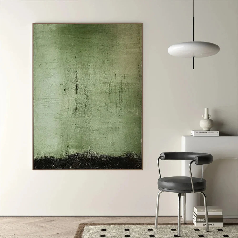 Black & Green Abstract #BG114