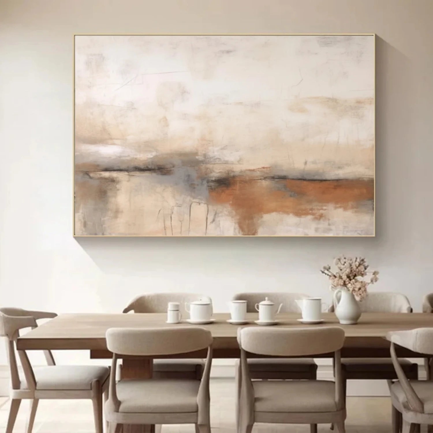 Beige & Beige Wabi Sabi Wall Art #WS314