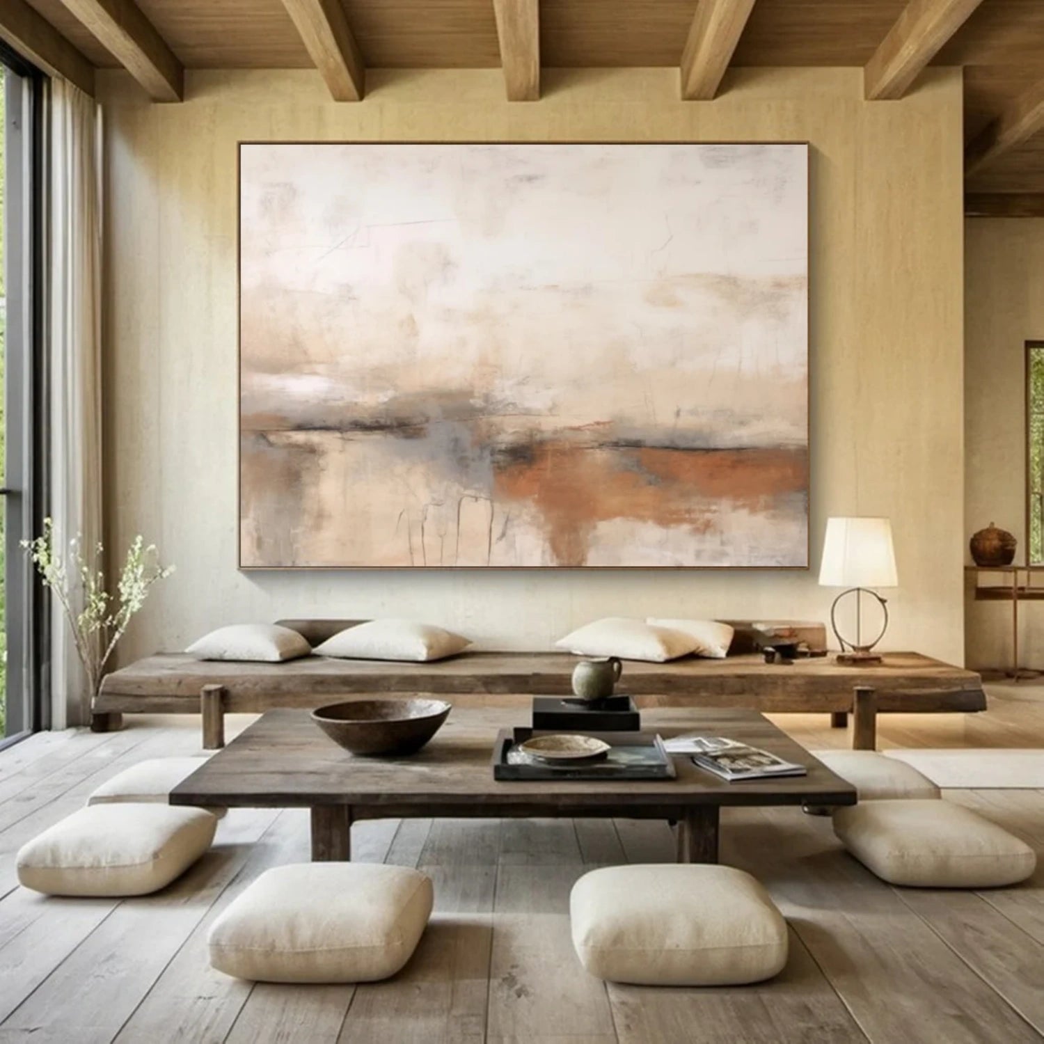 Beige & Beige Wabi Sabi Wall Art #WS314