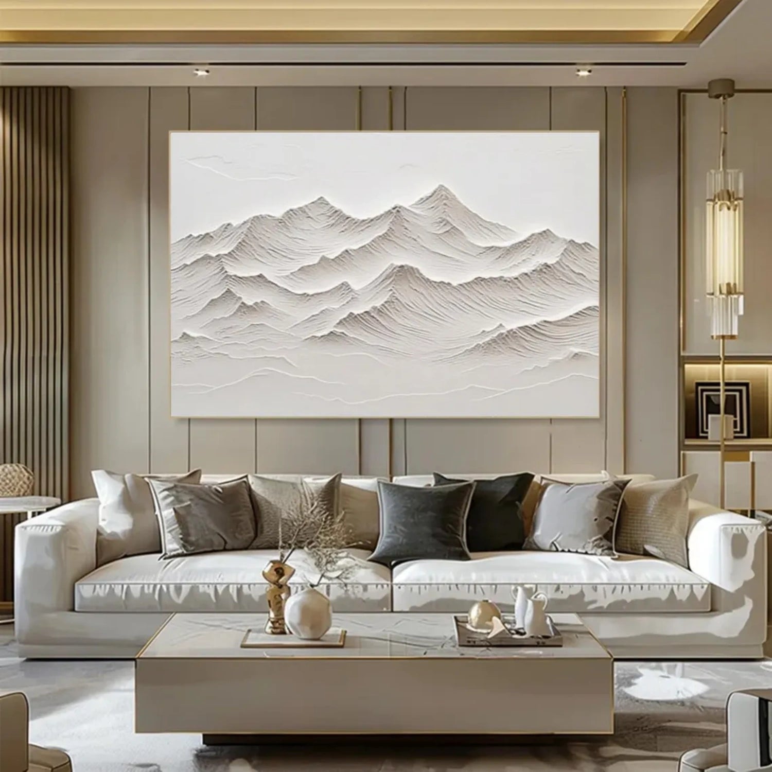 Plaster Art Minimalist Textured Painting #MM309