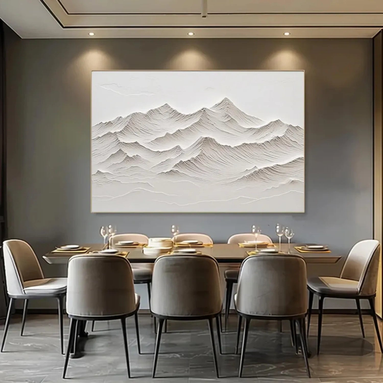Plaster Art Minimalist Textured Painting #MM309