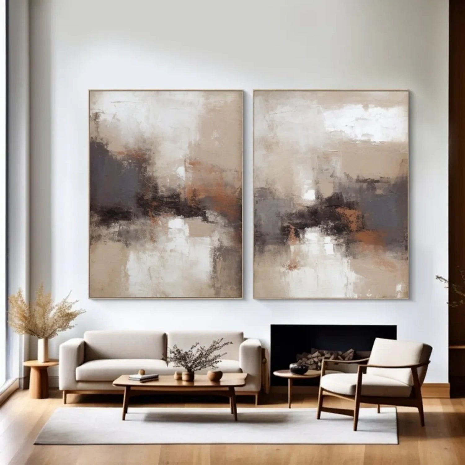 Abstract Painting Set of 2 #AB 480