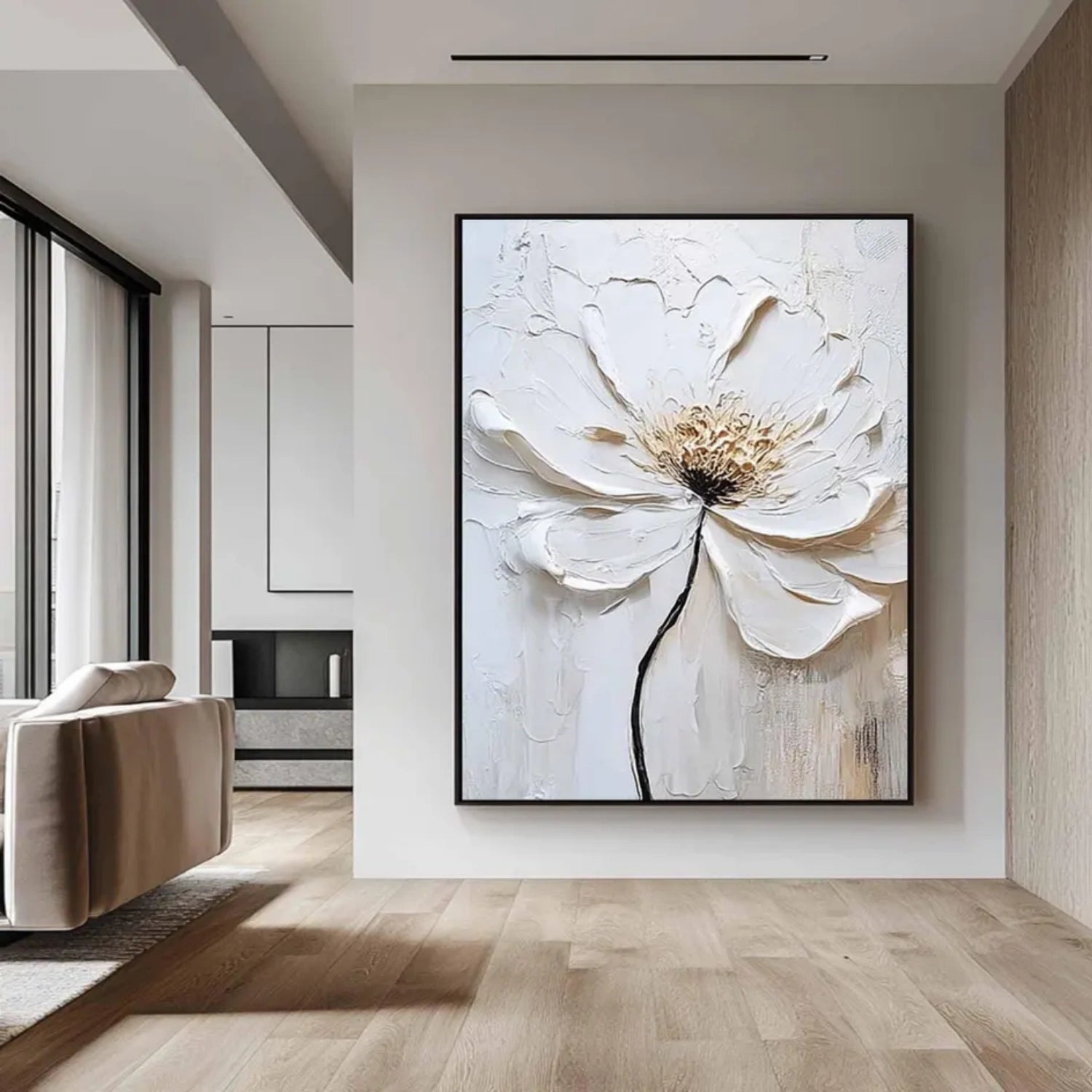 Flower And Tree Abstract Texture Canvas Art #FT 232