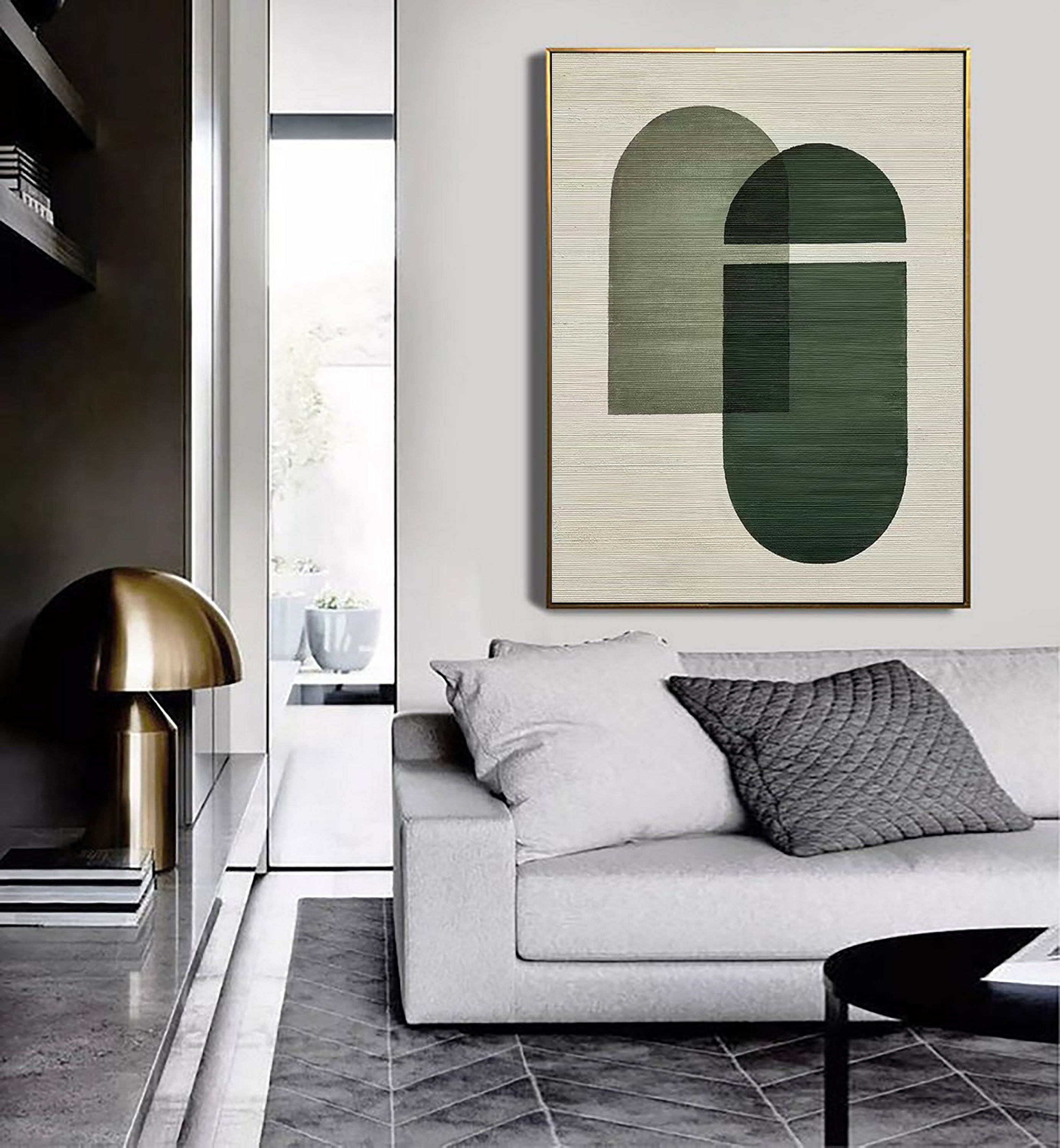 Blue & Green Abstract #BG008