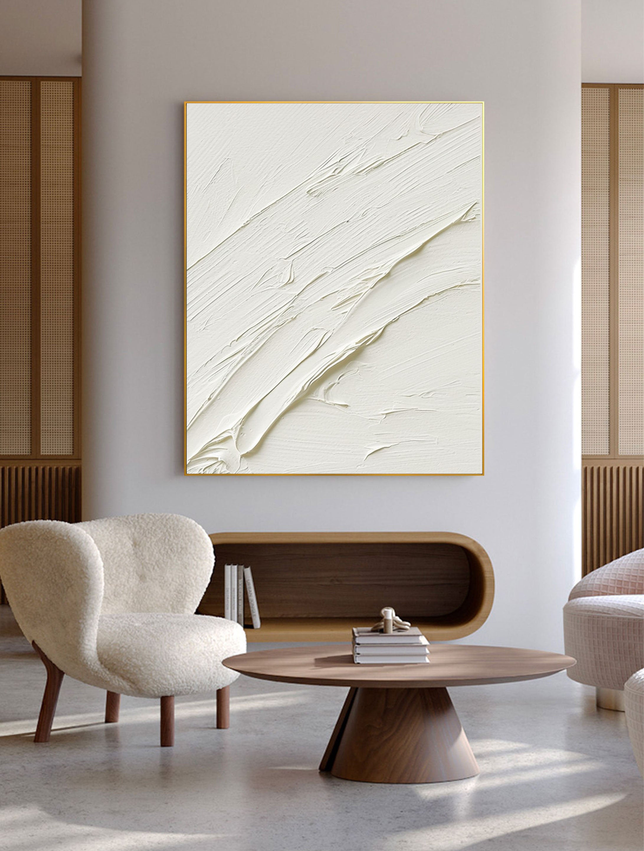 Plaster Art Minimalist Textured Painting #MM095